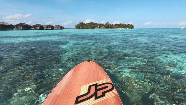 SUP ganz einfach! Sport und Spass auf den Malediven!-DIE WELTKARTE