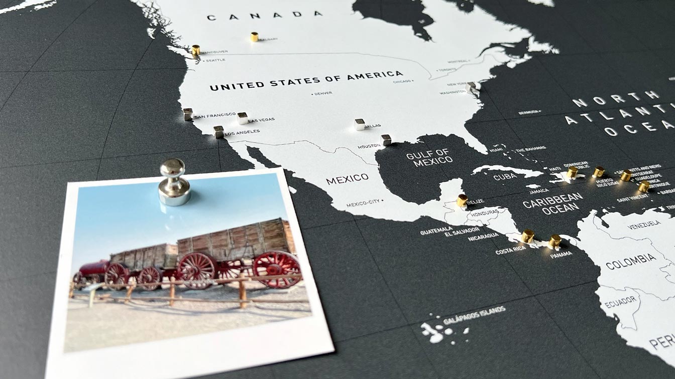 Die 20 berühmtesten USA-Sehenswürdigkeiten – auf der USA-Karte gezeigt