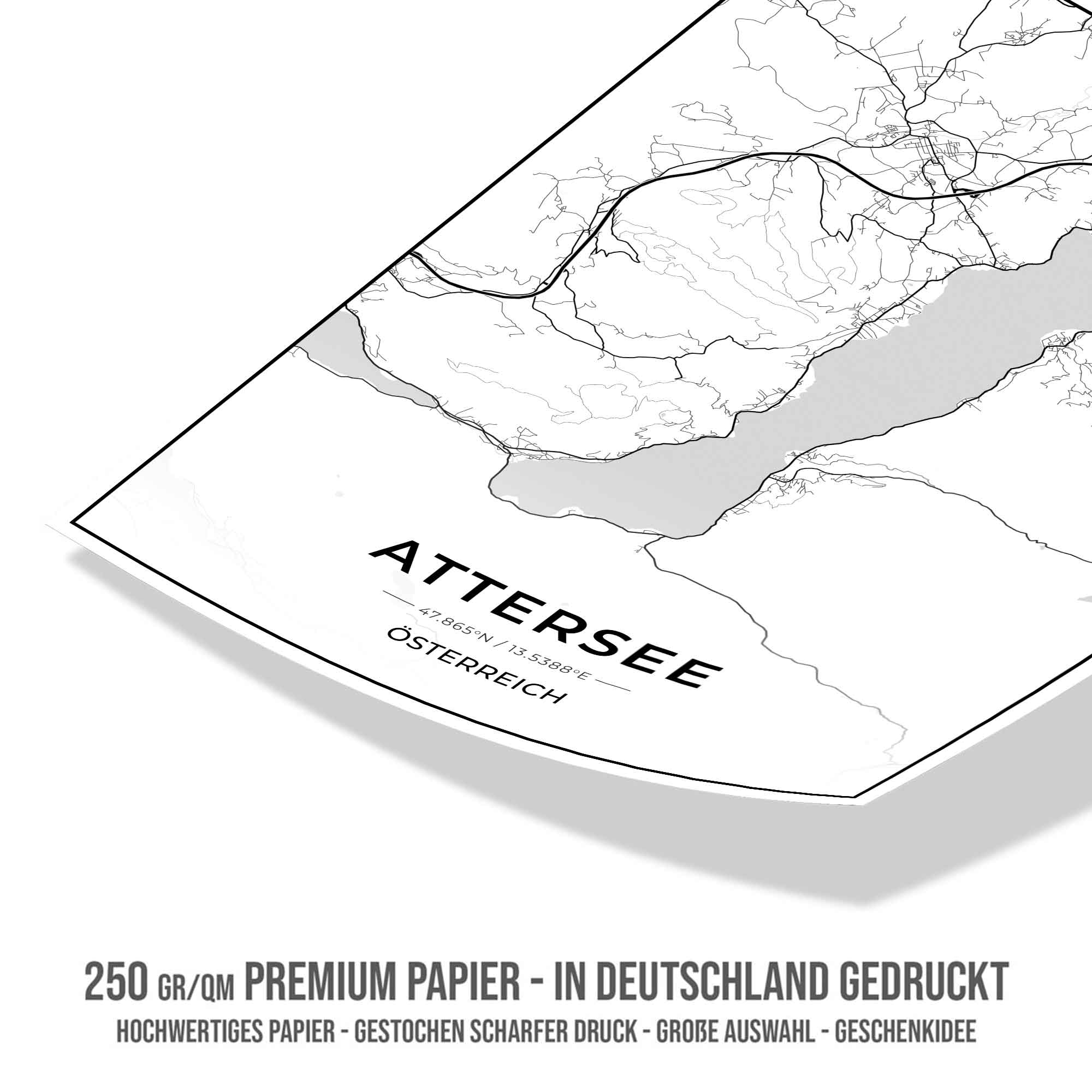 See Karten Poster - Attersee