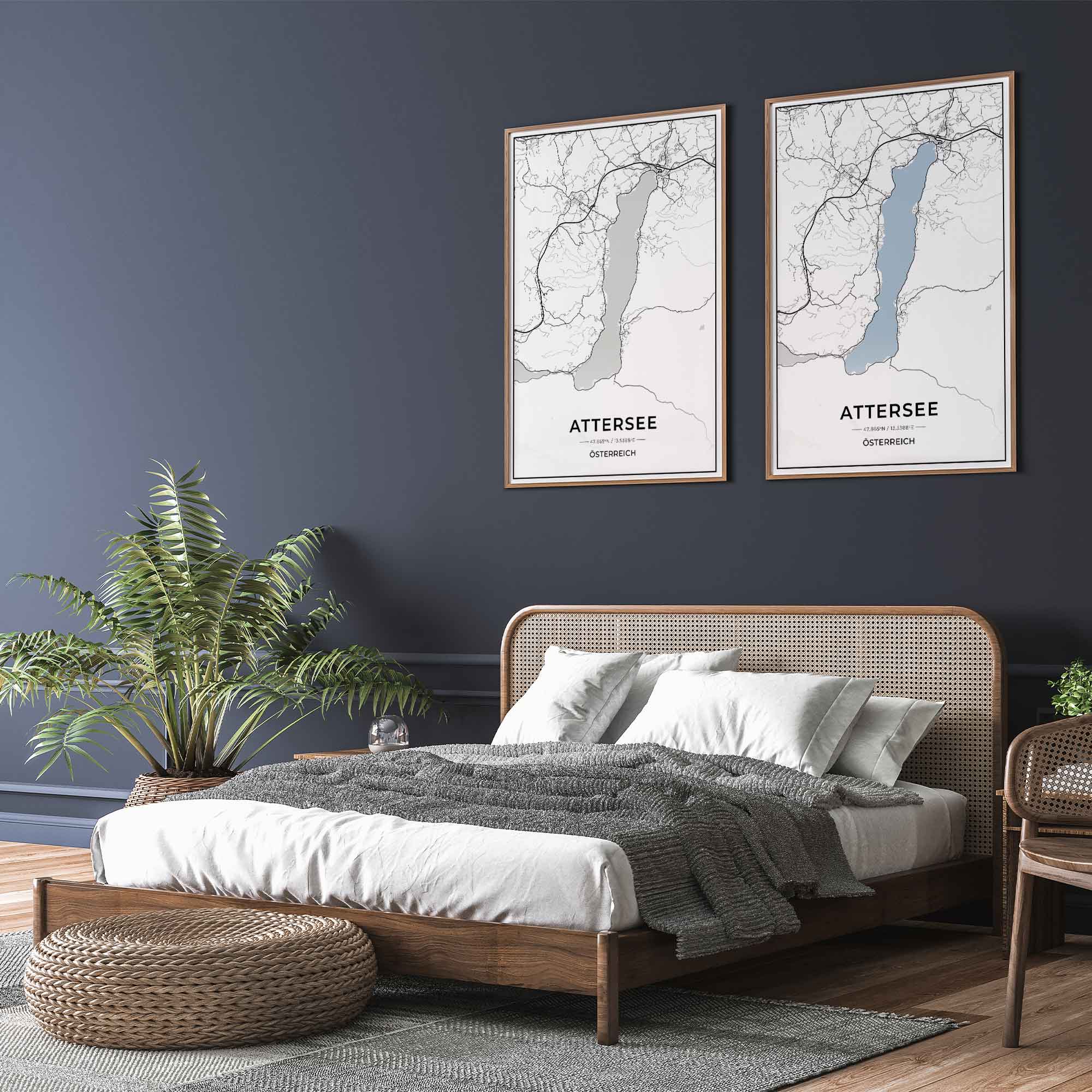 See Karten Poster - Attersee