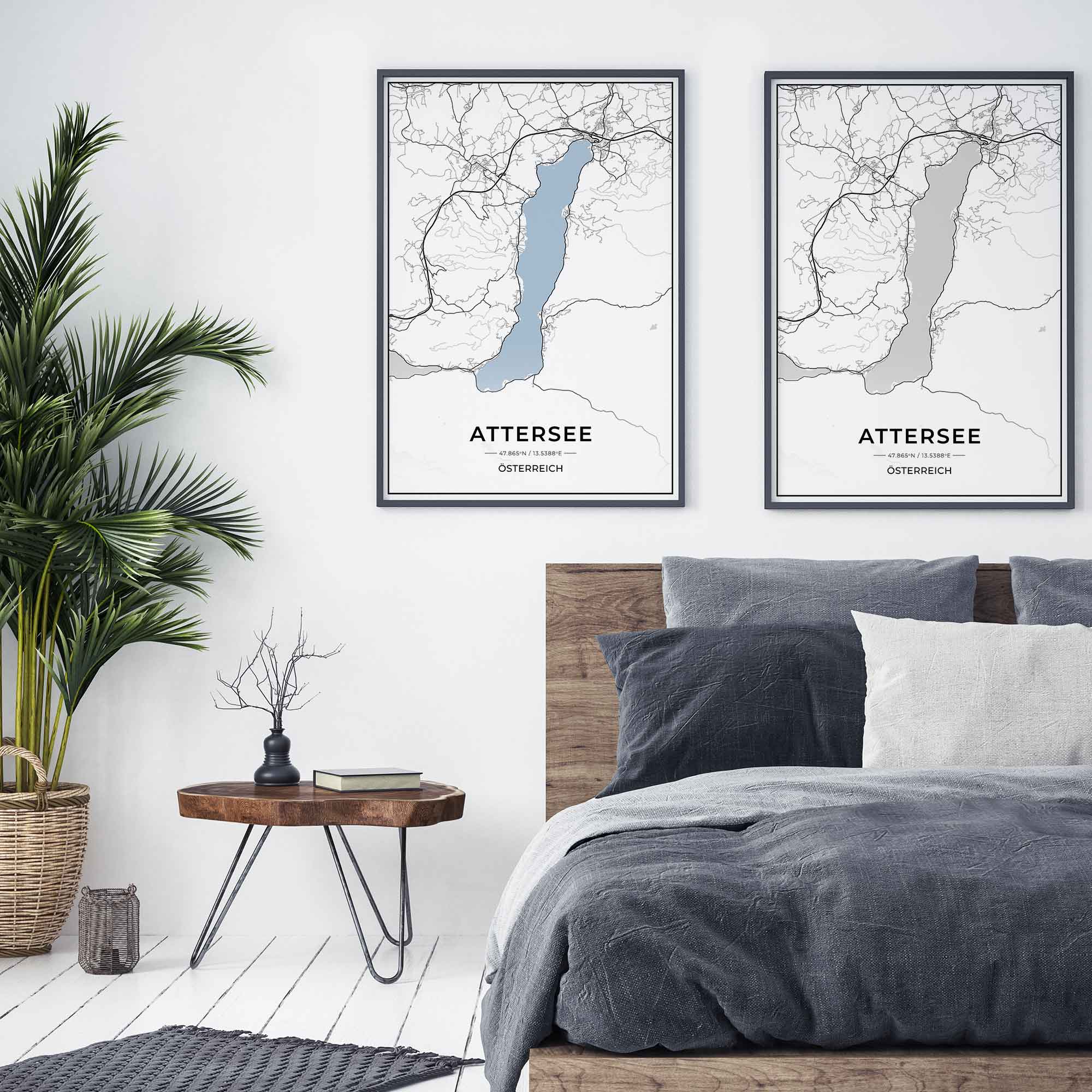 See Karten Poster - Attersee