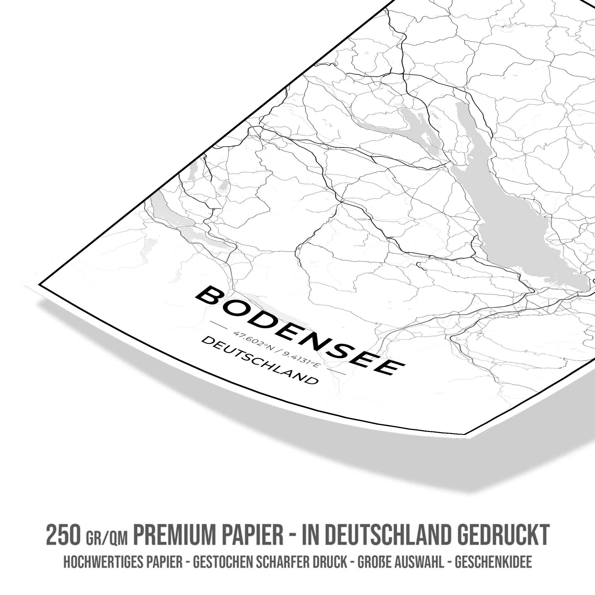 See Karten Poster - Bodensee