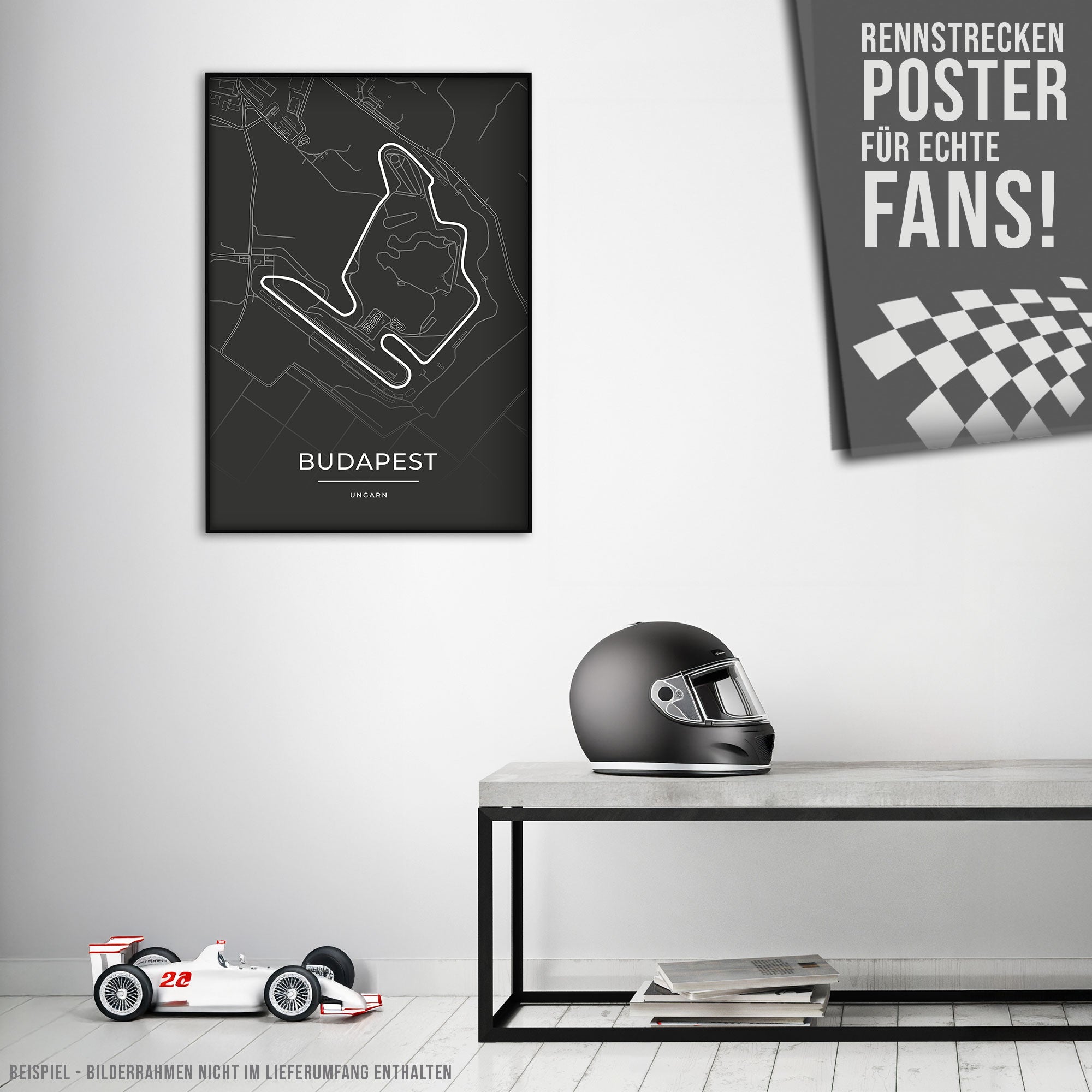 Rennstrecke Poster - Budapest - Motorsport Karte