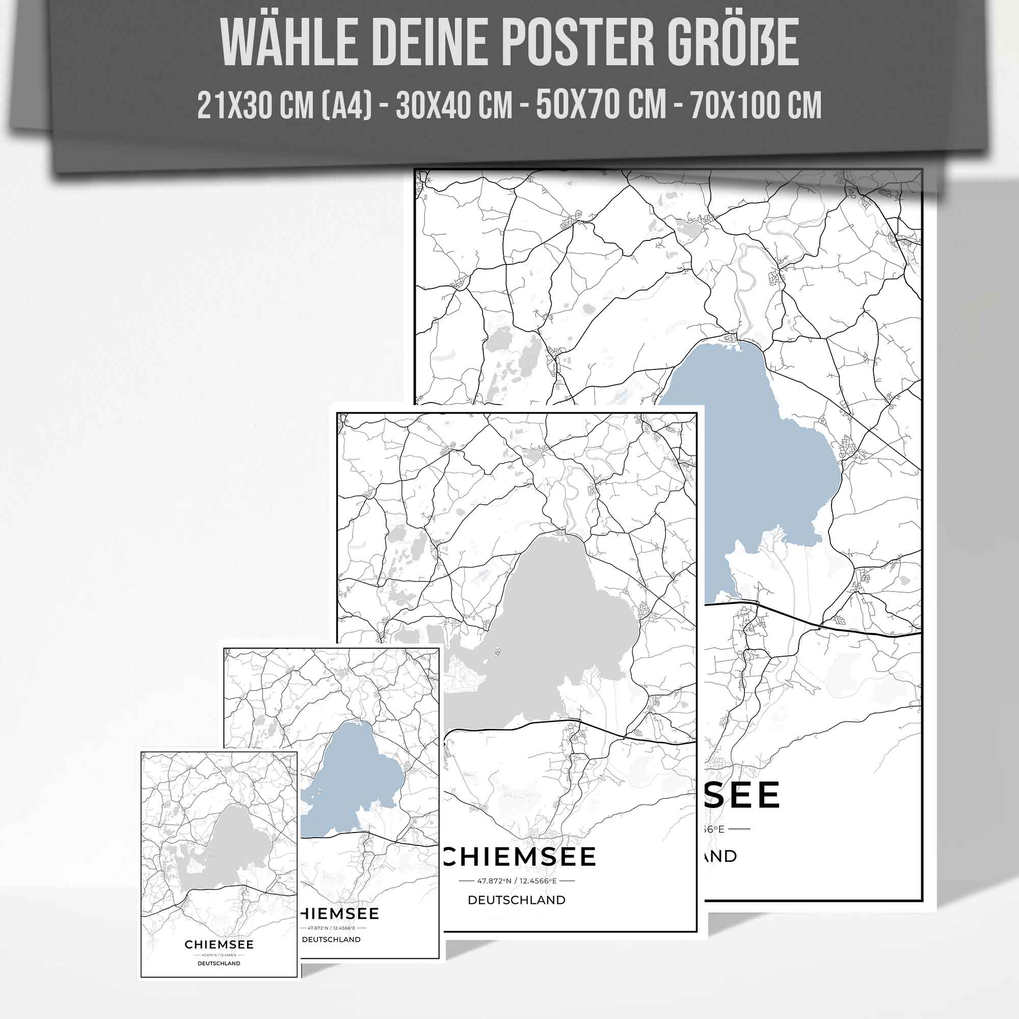 See Karten Poster - Chiemsee