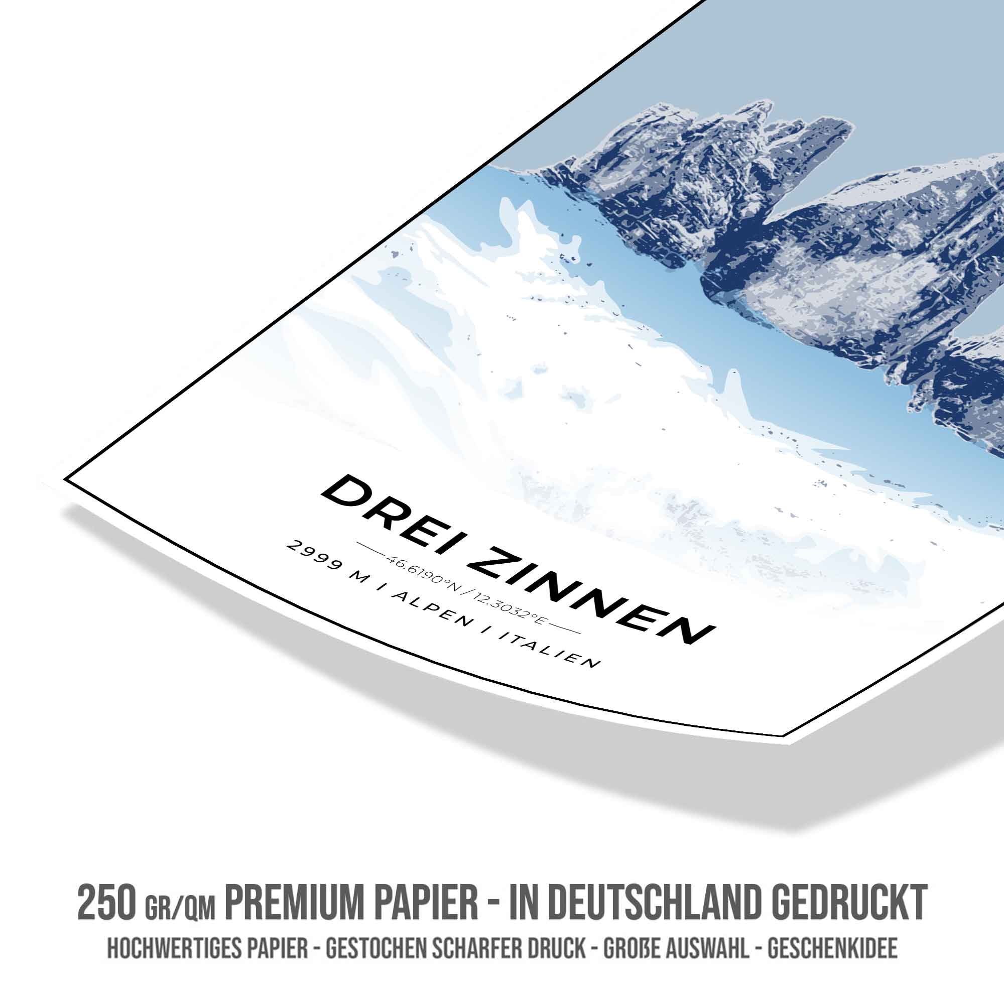 Berge Poster - Drei Zinnen