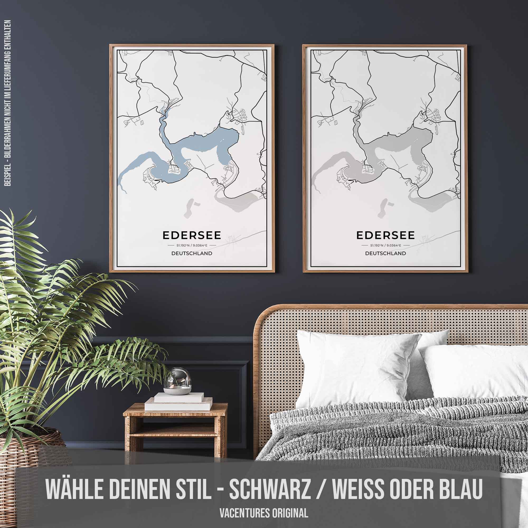 See Karten Poster - Edersee