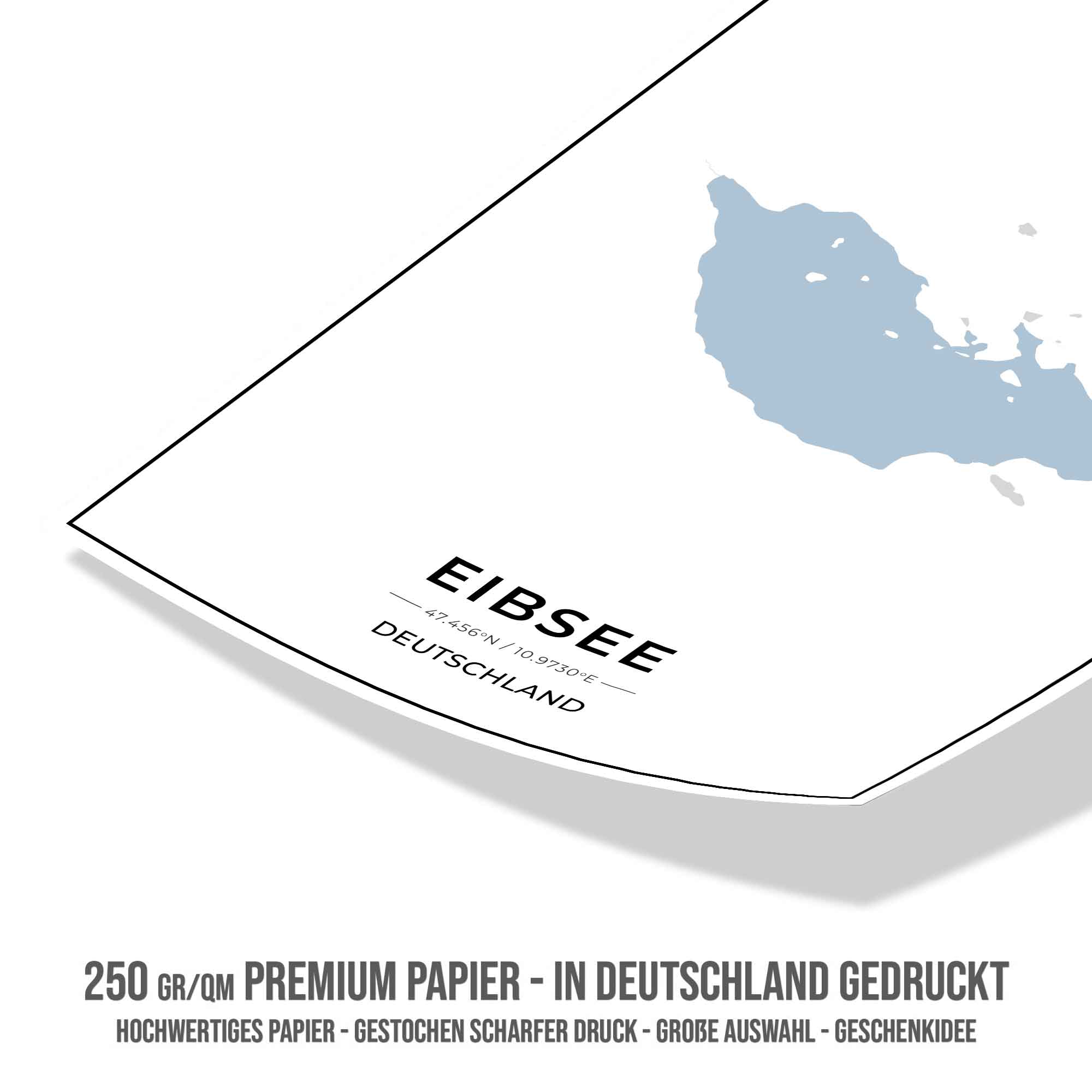 See Karten Poster - Eibsee