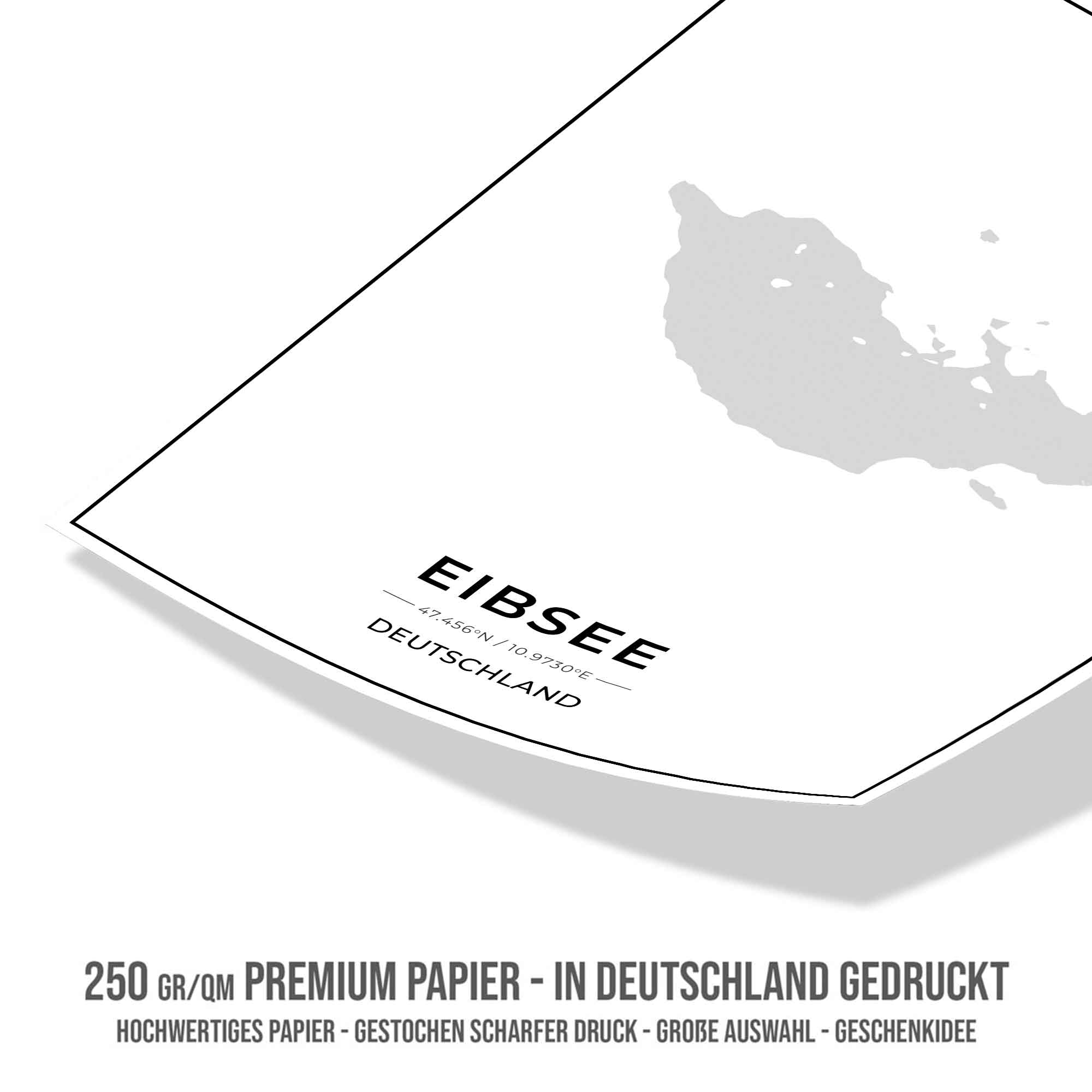 See Karten Poster - Eibsee