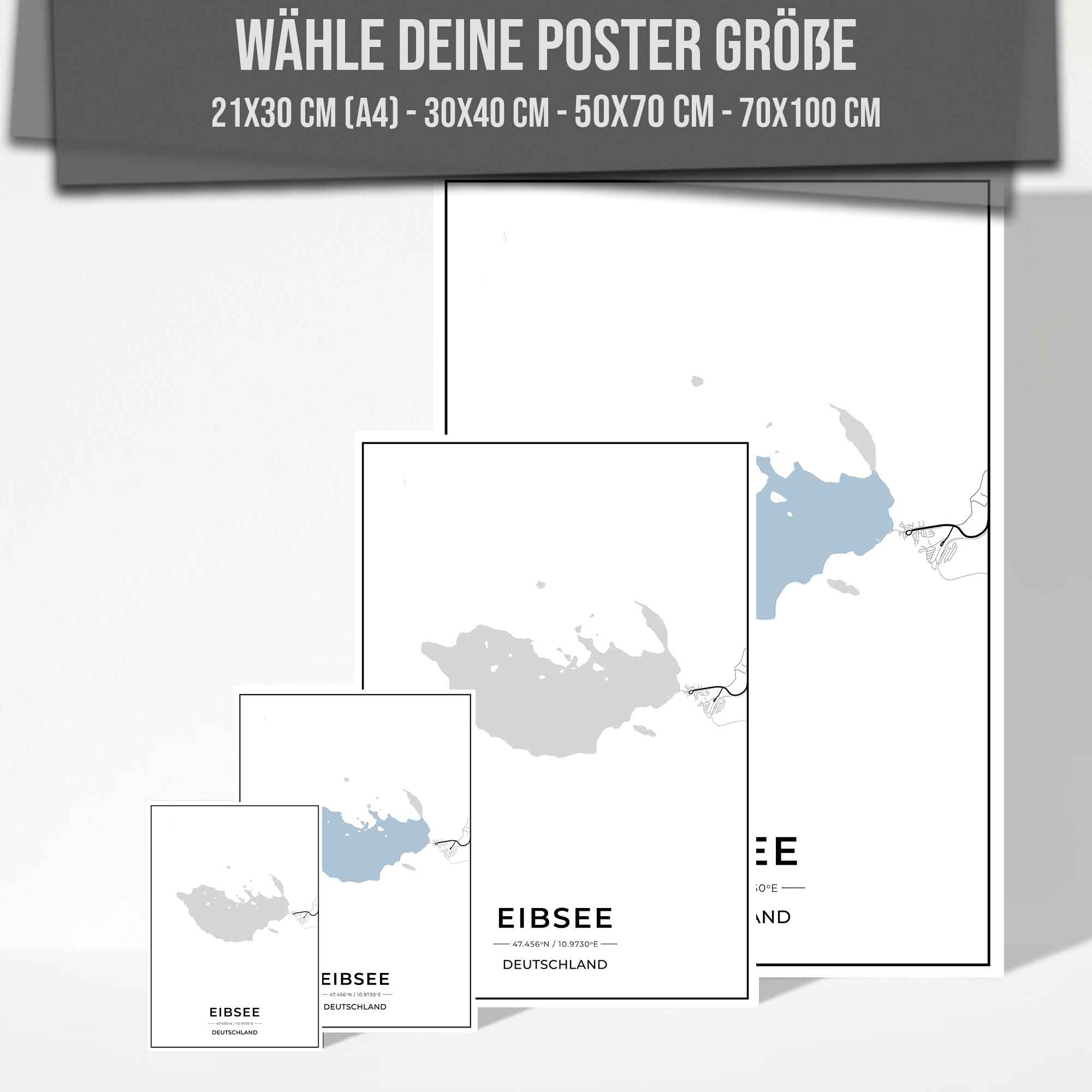See Karten Poster - Eibsee