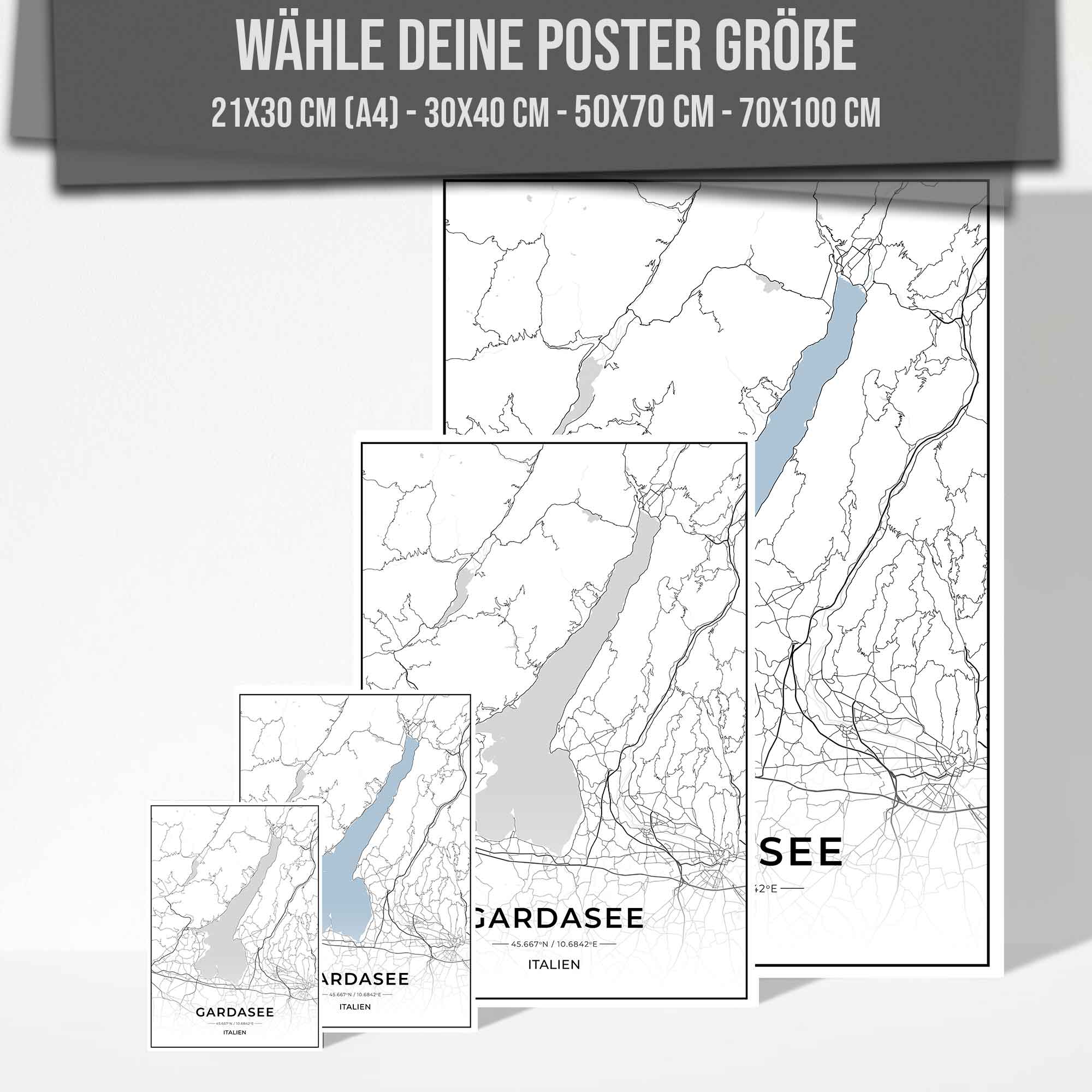 See Karten Poster - Gardasee