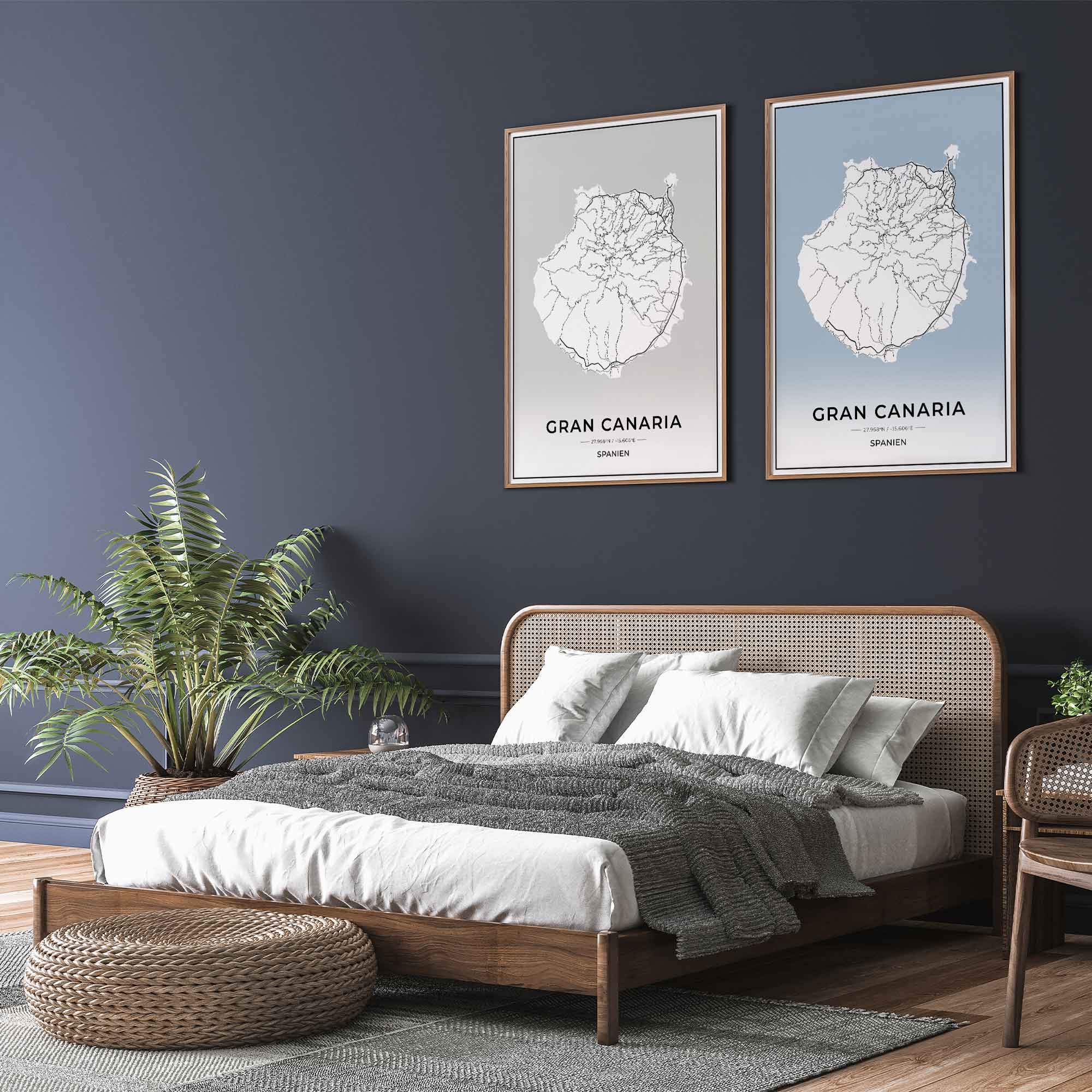Insel Karten Poster - Gran Canaria