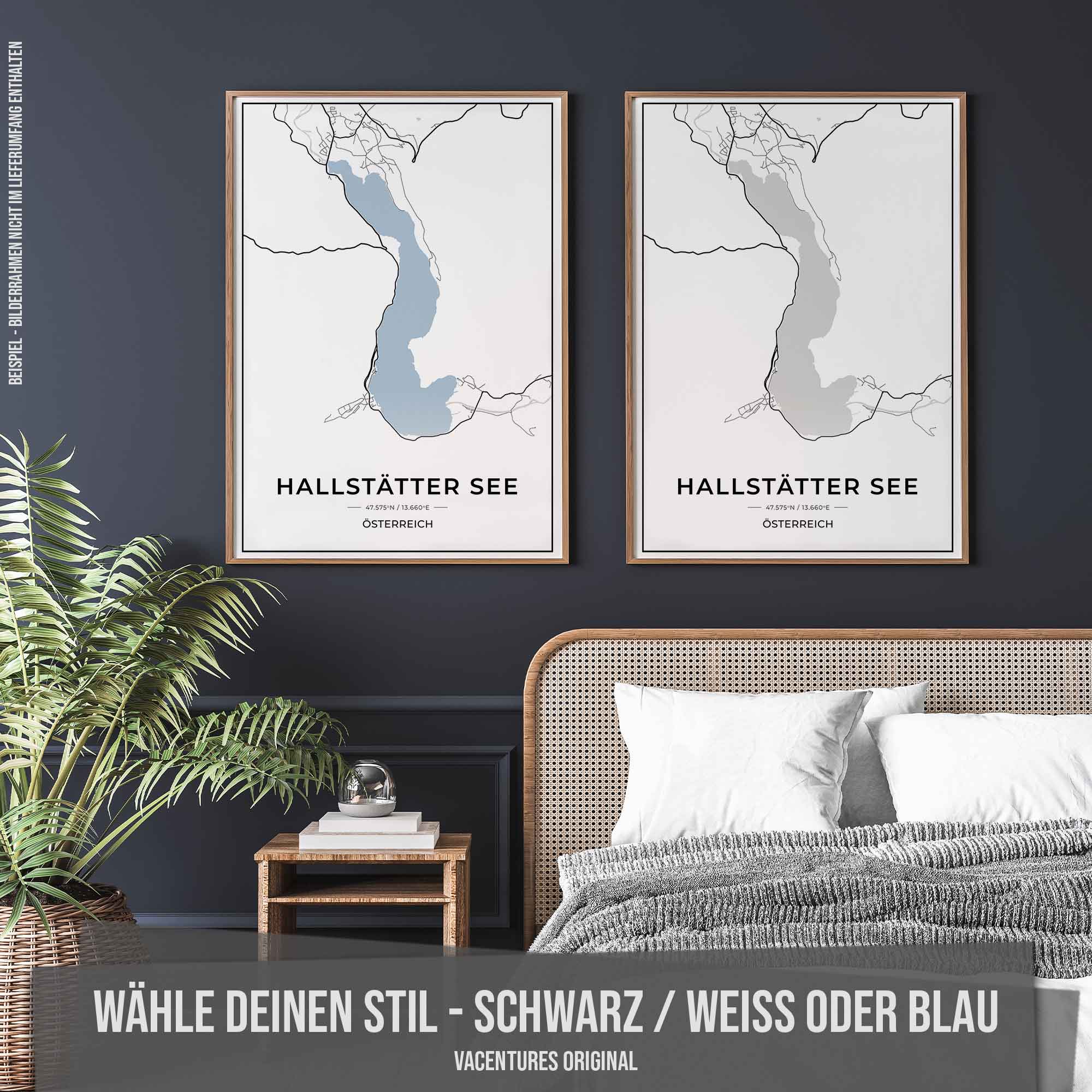 See Karten Poster - Hallstätter See