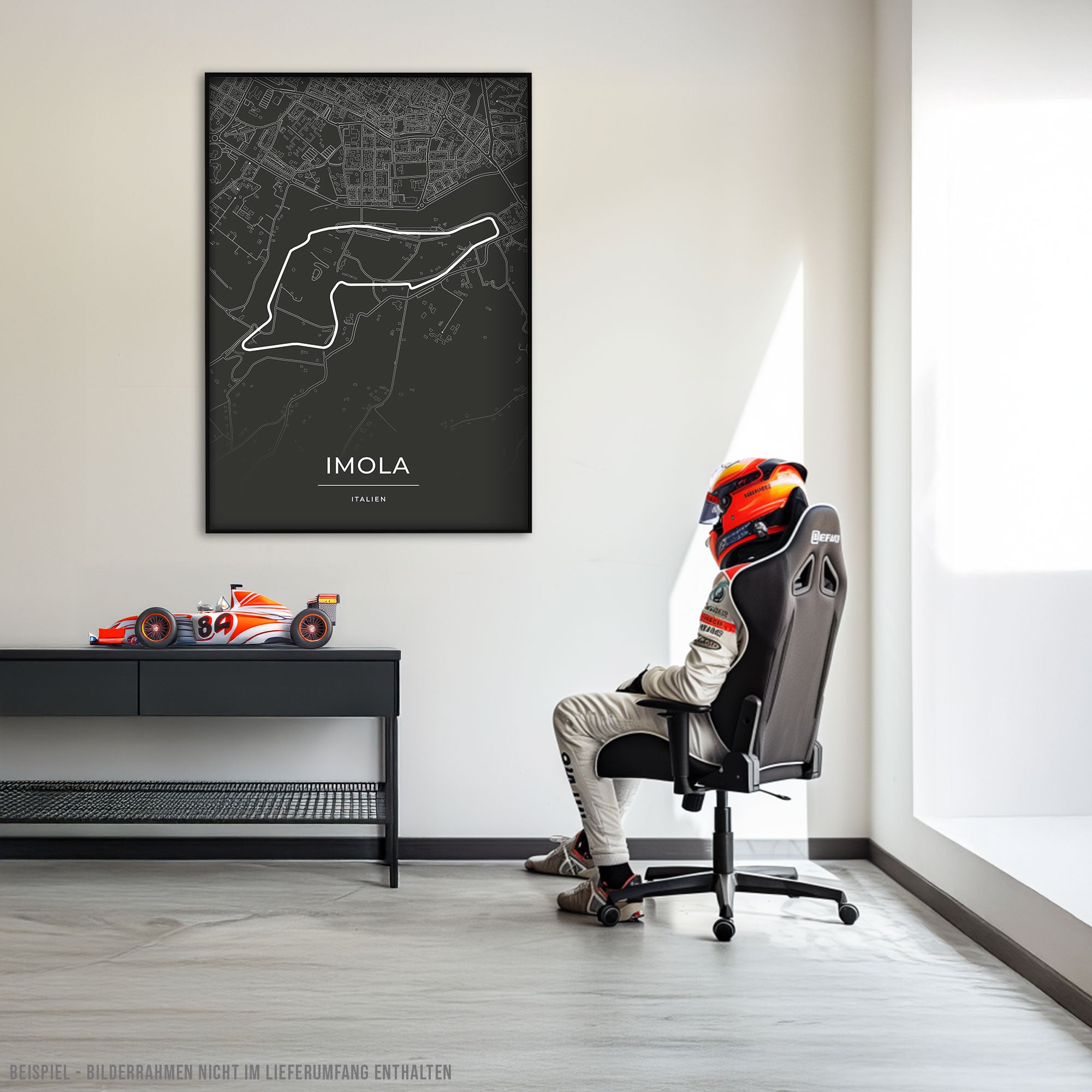 Rennstrecke Poster - Imola - Motorsport Karte