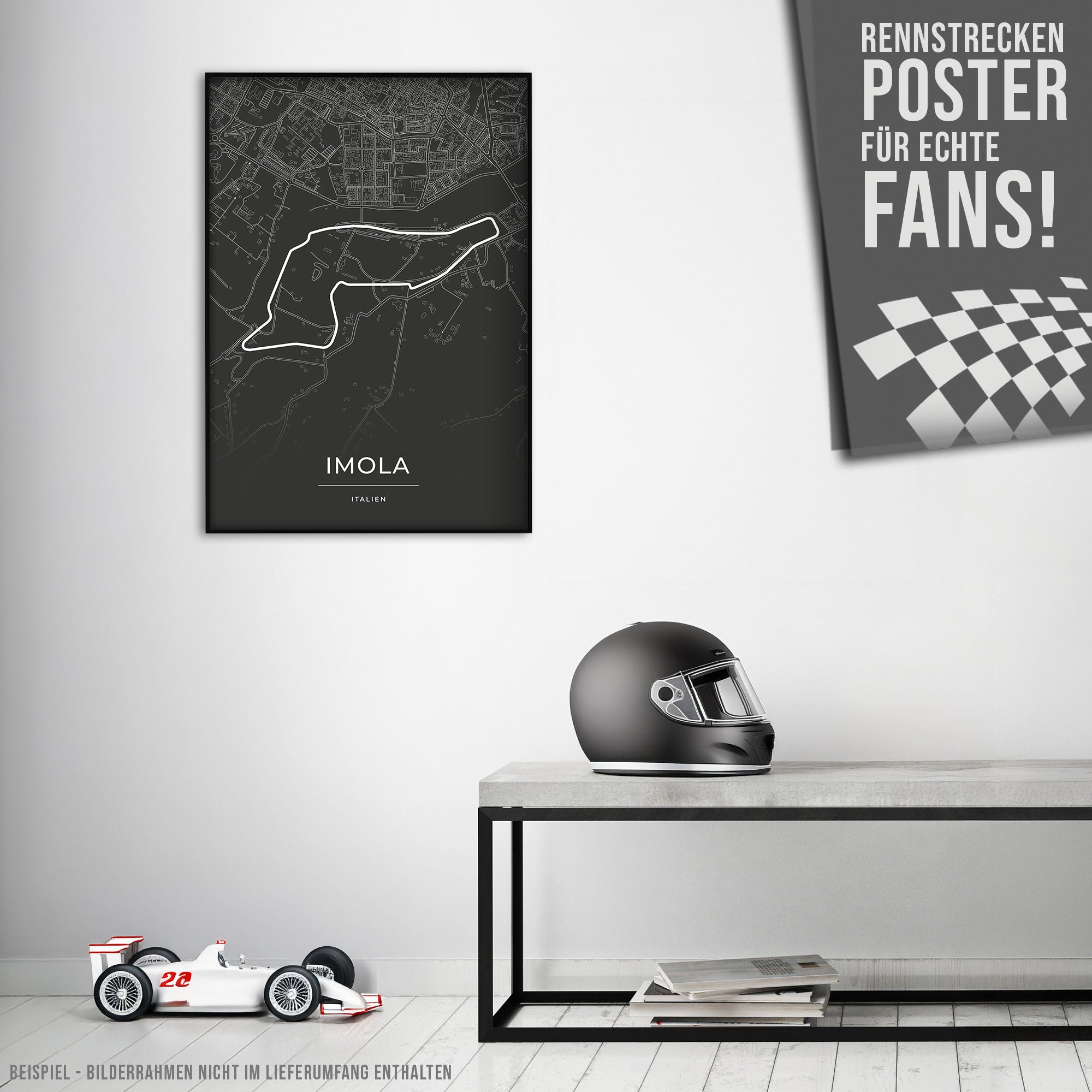 Rennstrecke Poster - Imola - Motorsport Karte