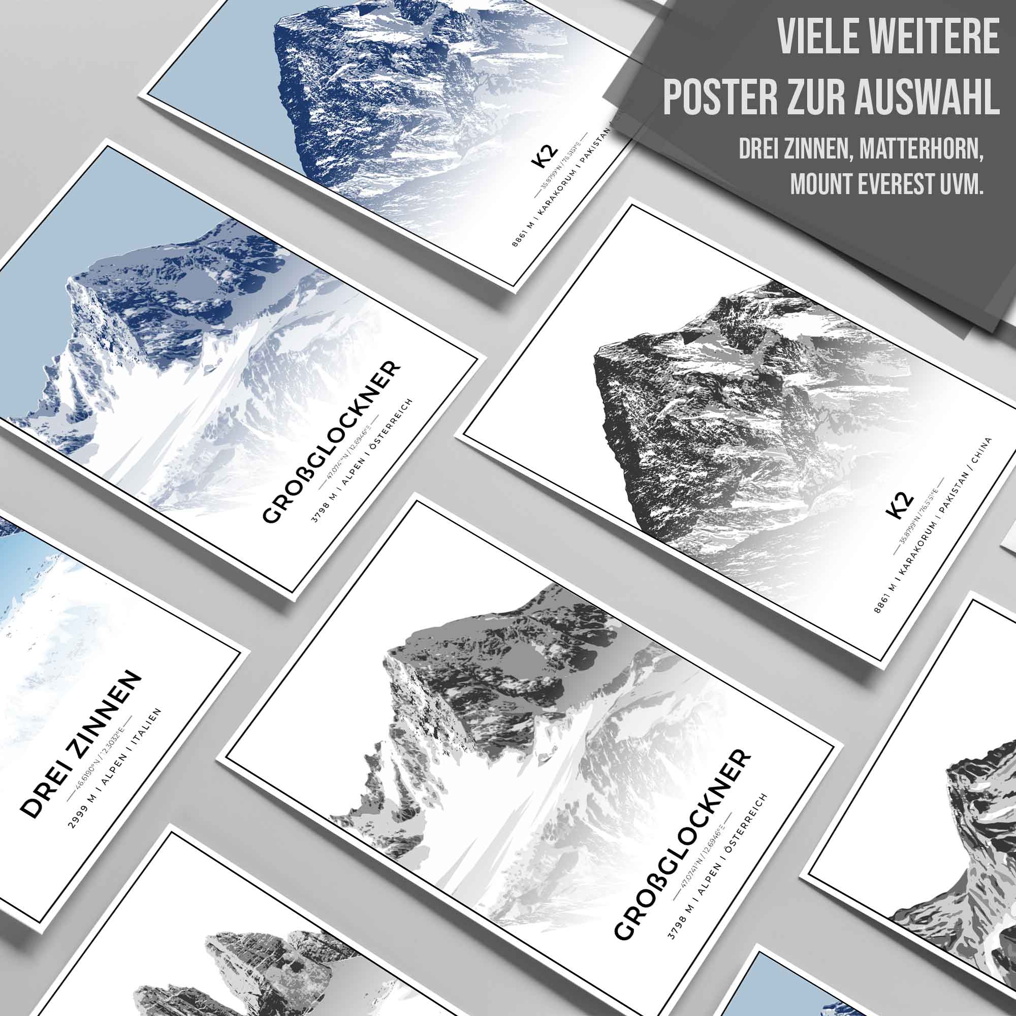 Berge Poster - Drei Zinnen