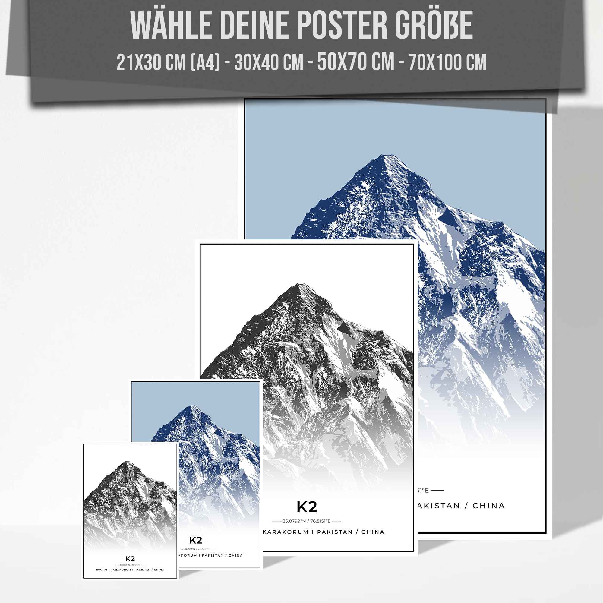 Berge Poster - K2