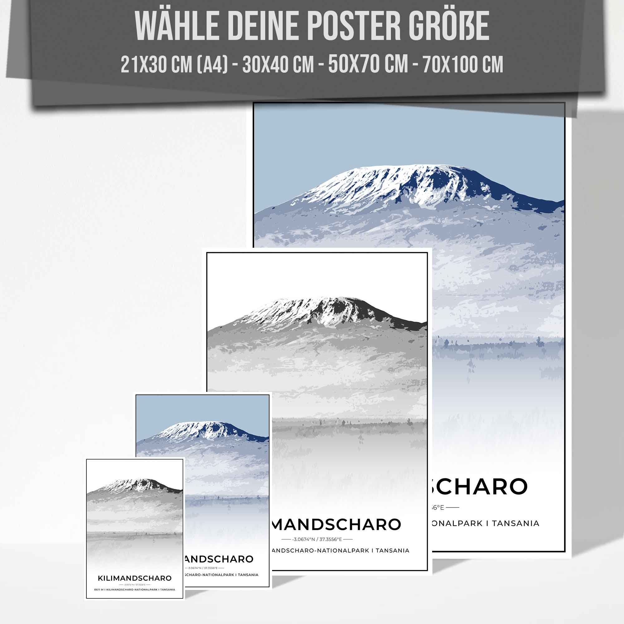 Berge Poster - Kilimandscharo