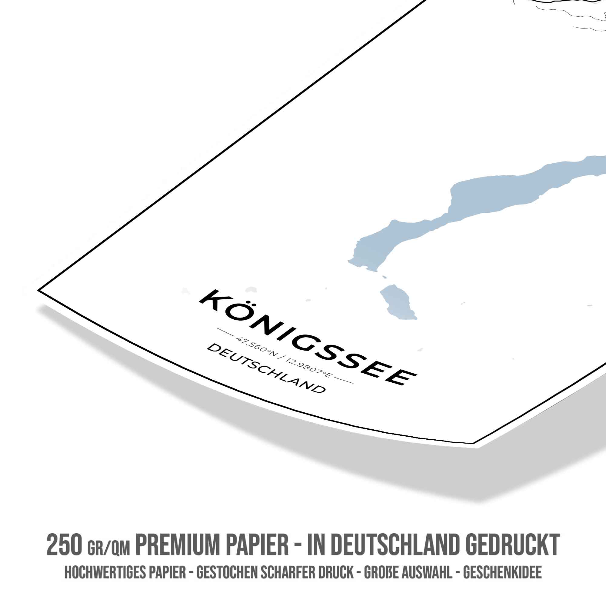 See Karten Poster - Königssee