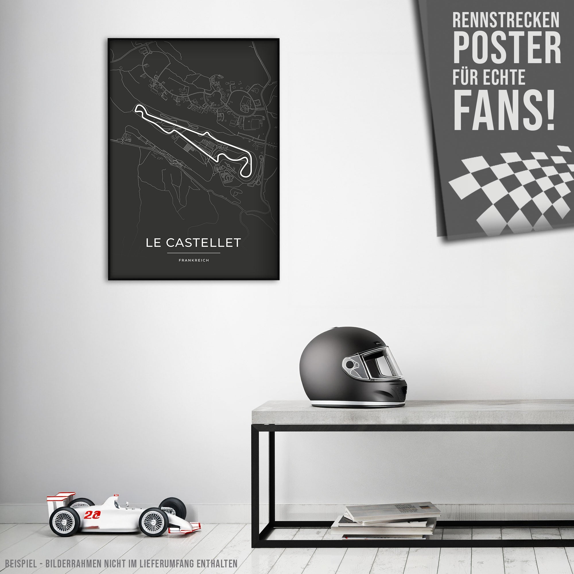 Rennstrecke Poster - Le Castellet - Motorsport Karte