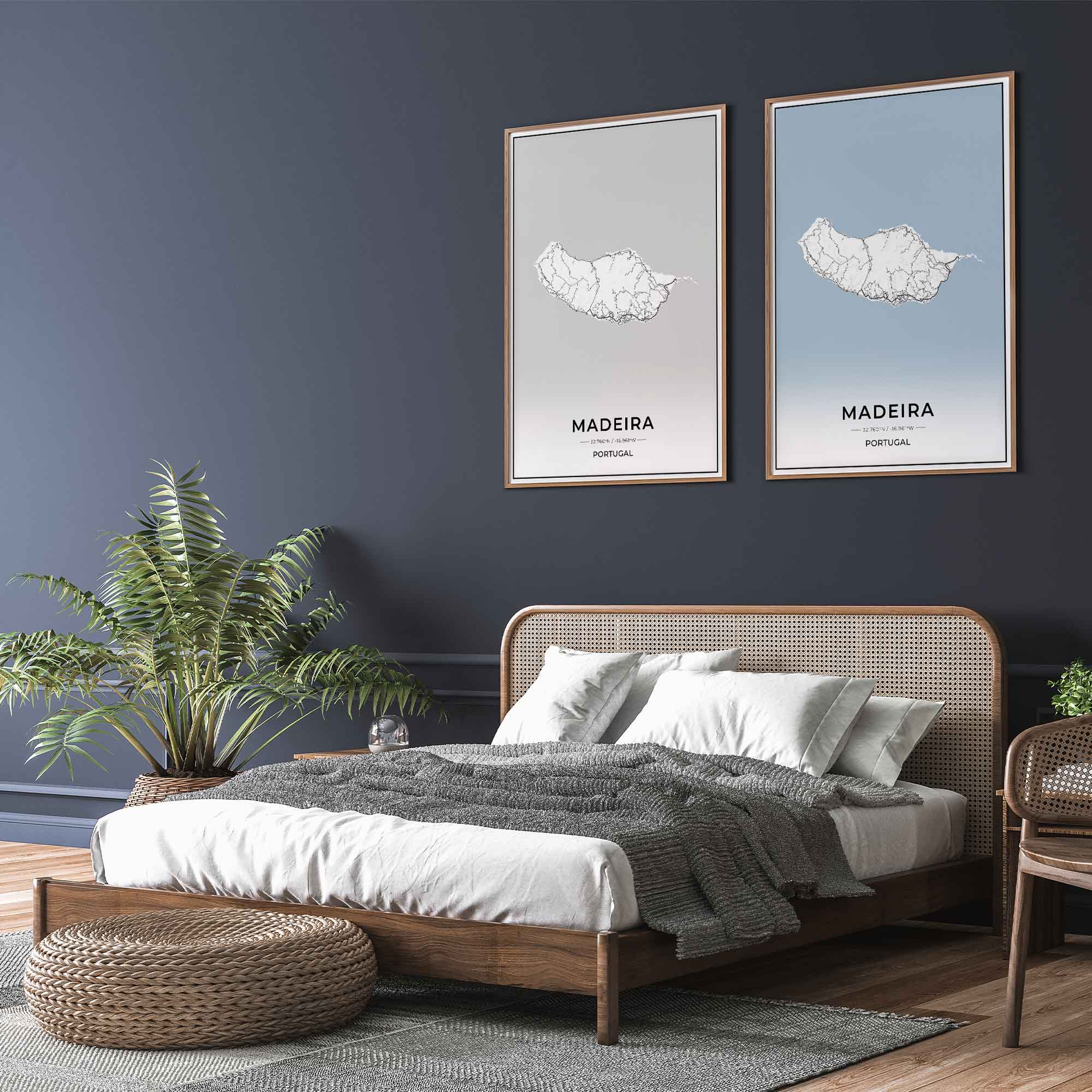 Insel Karten Poster - Madeira