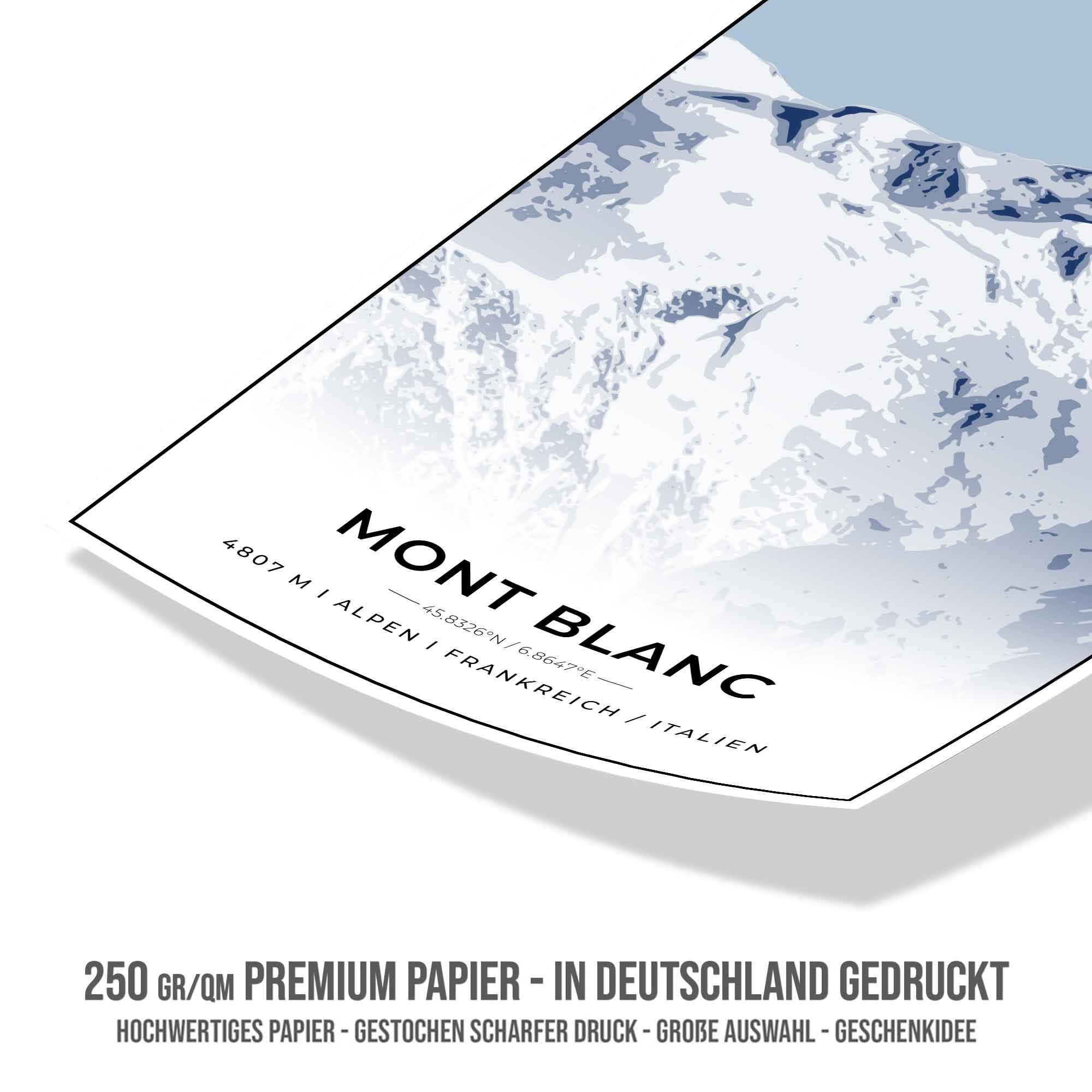 Berge Poster - Mont Blanc
