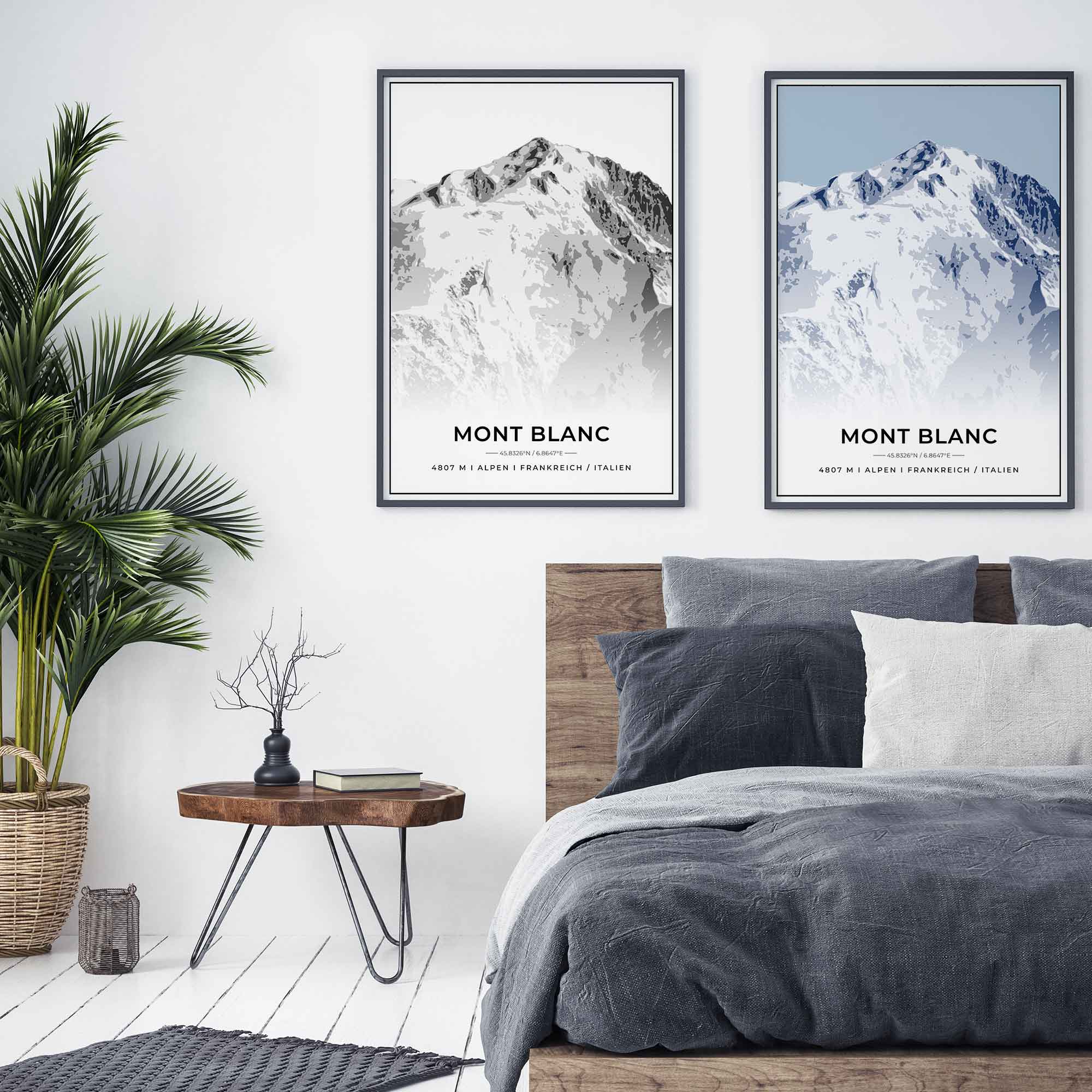 Berge Poster - Mont Blanc