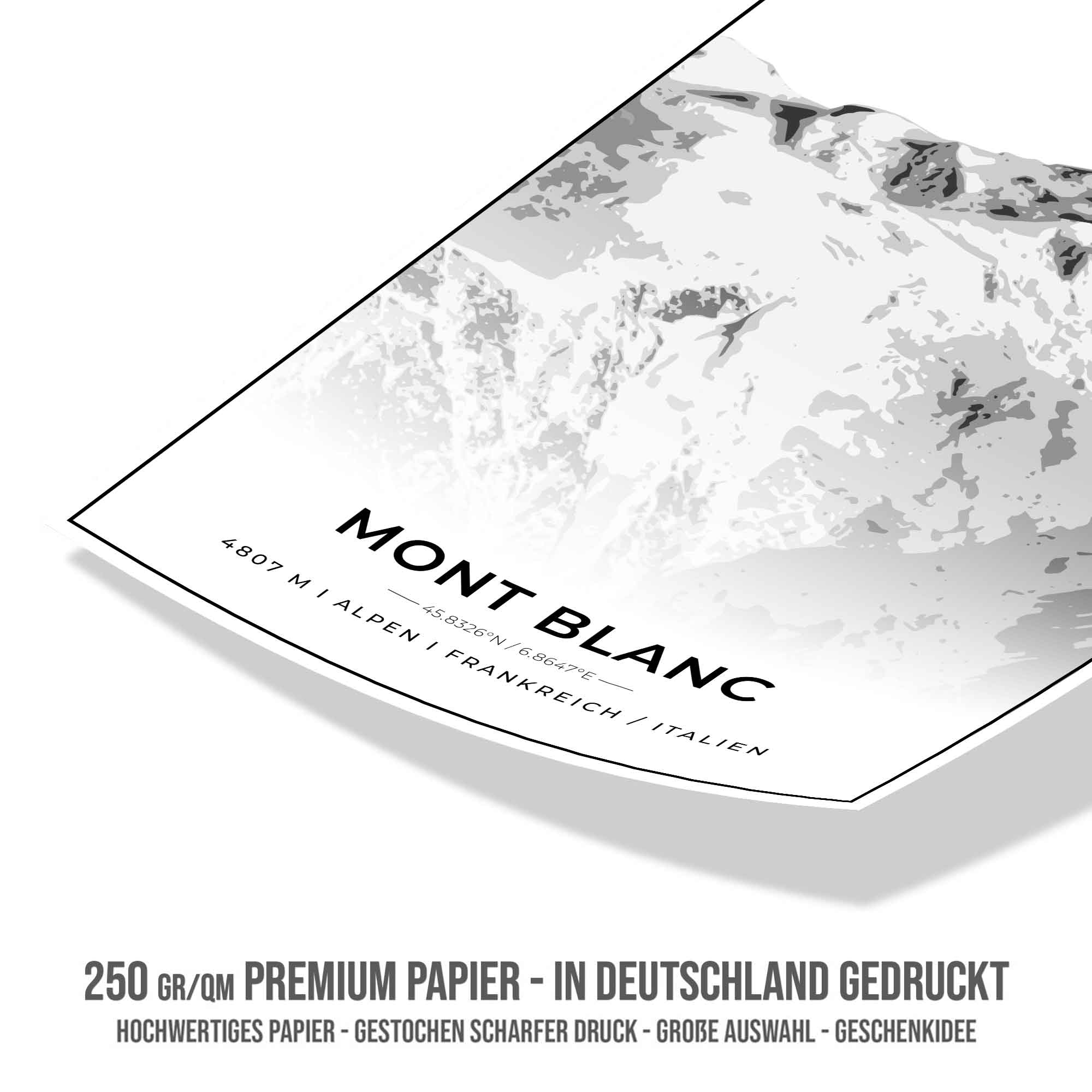 Berge Poster - Mont Blanc