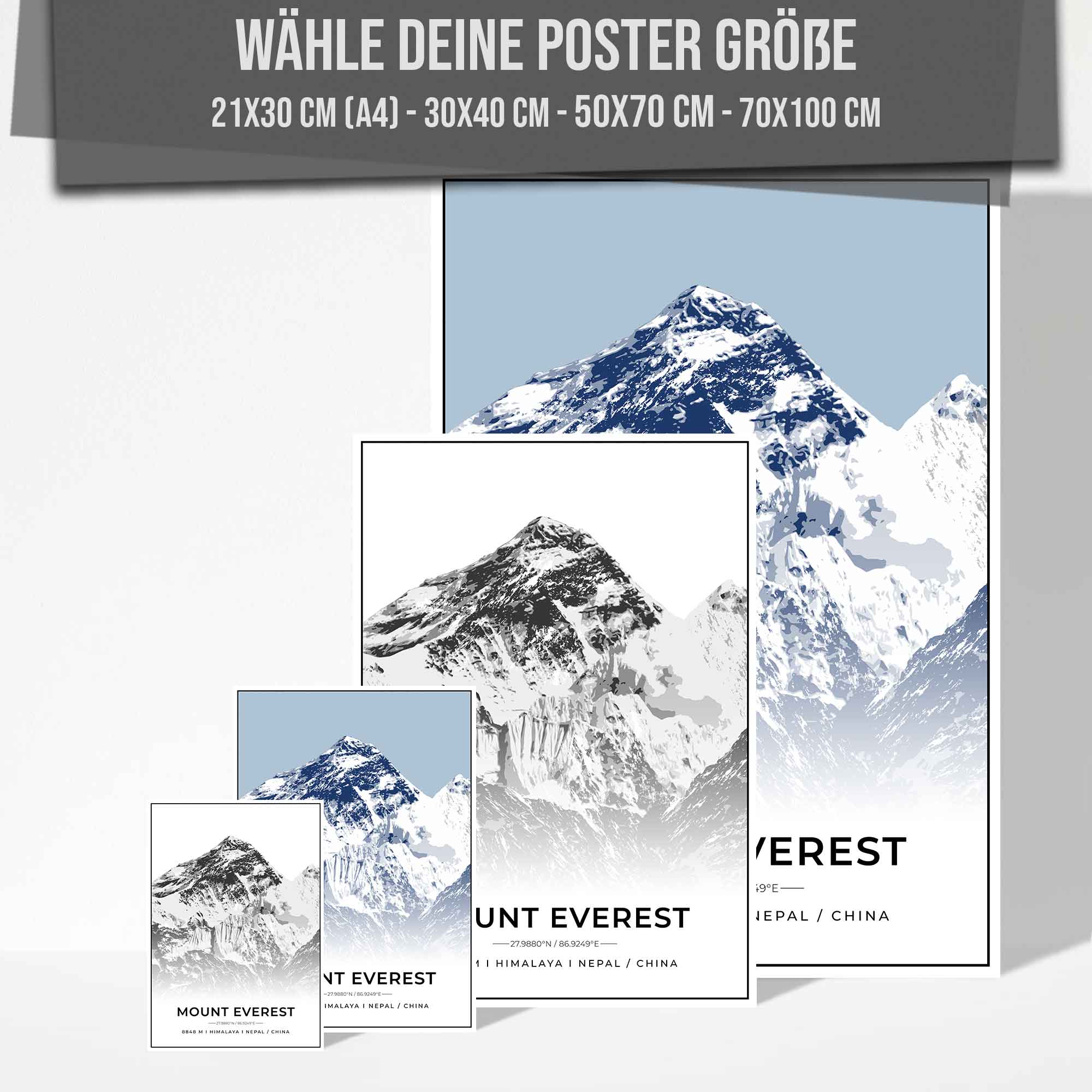Berge Poster - Mount Whitney
