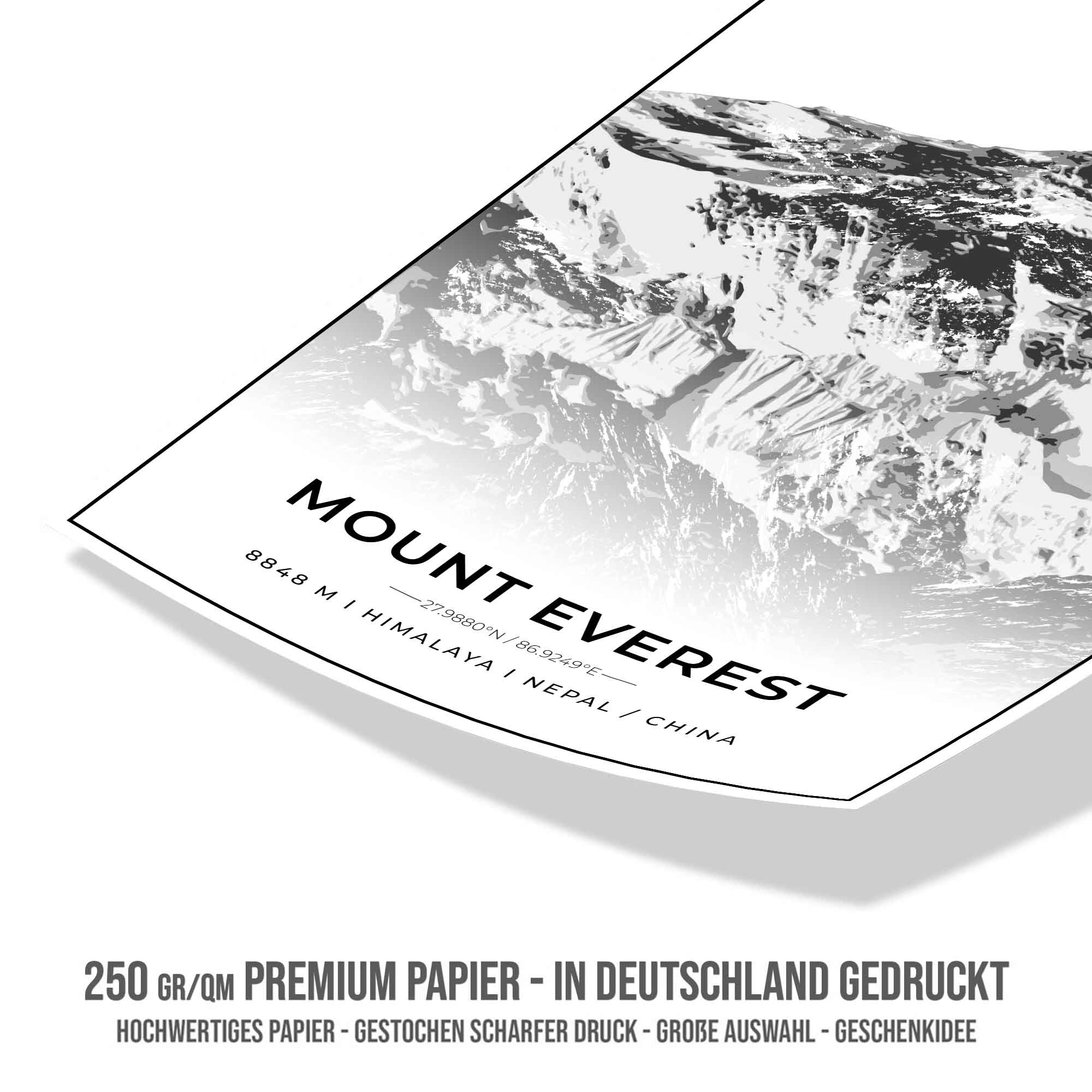 Berge Poster - Mount Everest