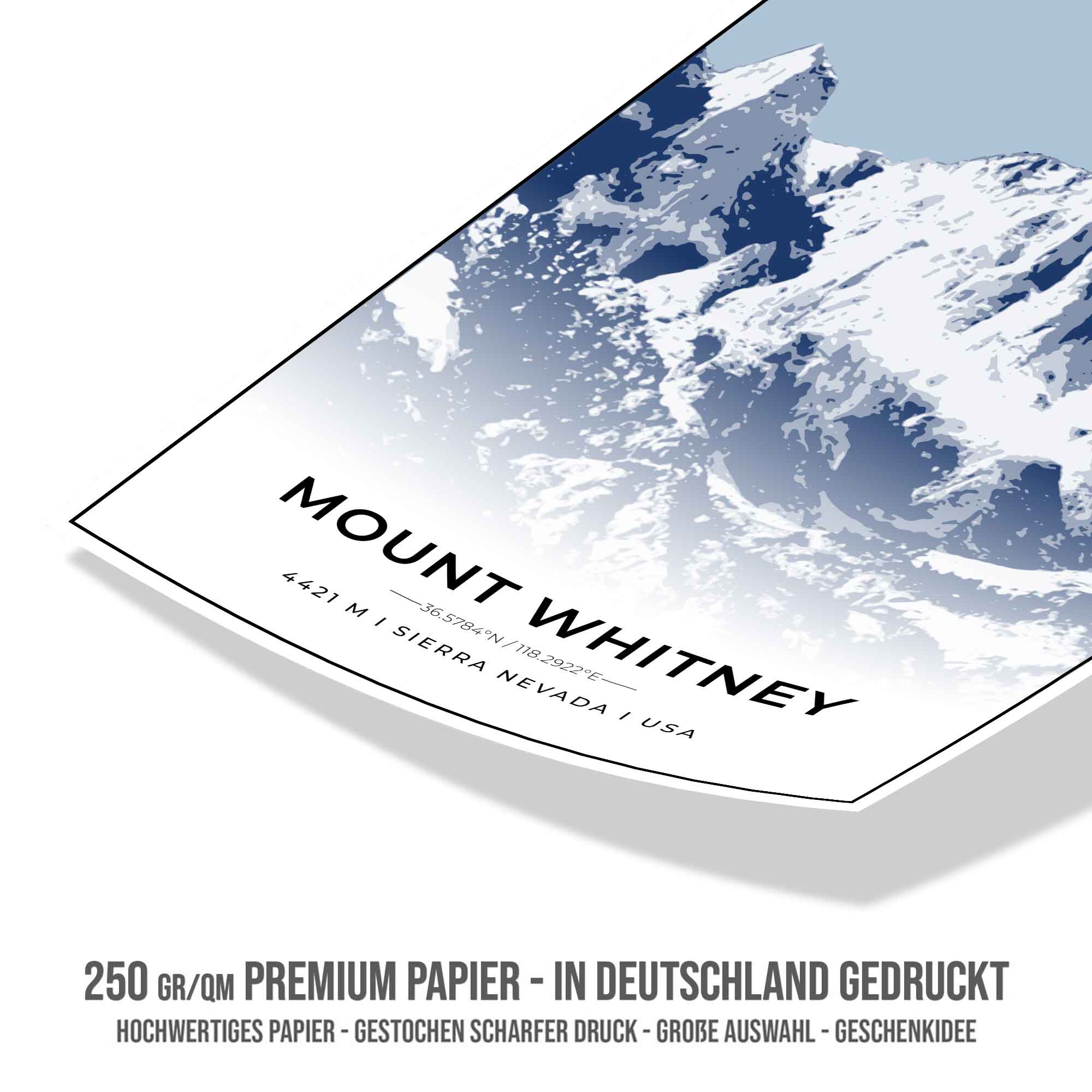 Berge Poster - Mount Whitney