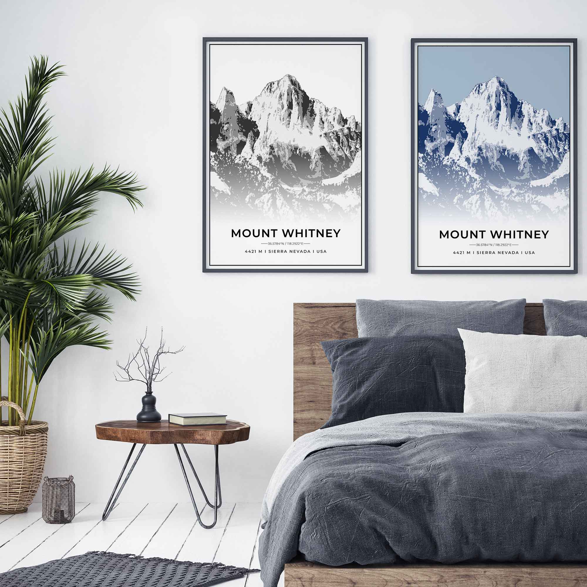 Berge Poster - Mount Whitney