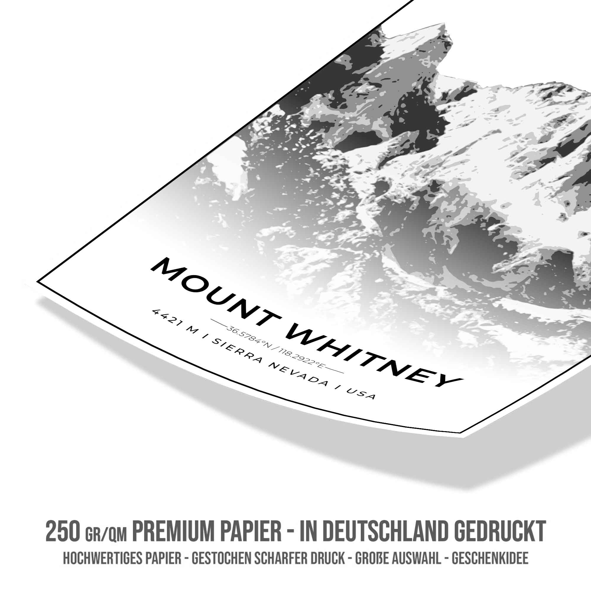 Berge Poster - Mount Whitney