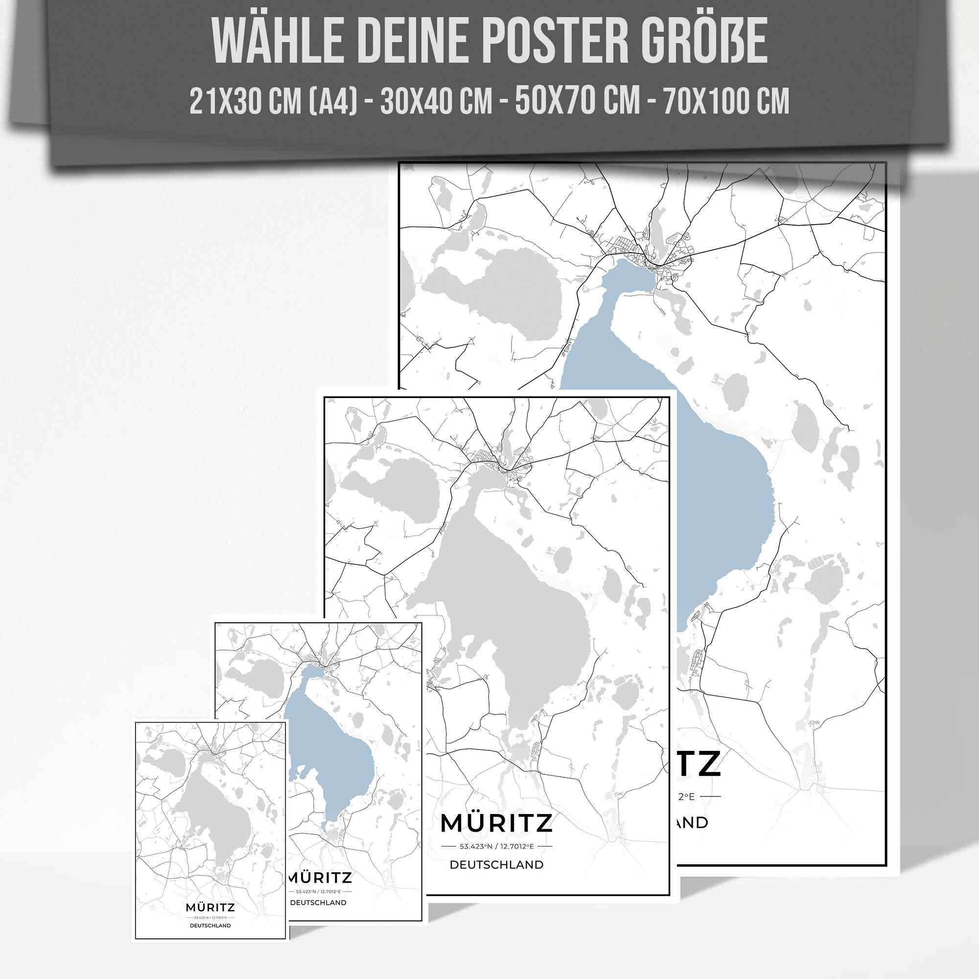 See Karten Poster - Müritz