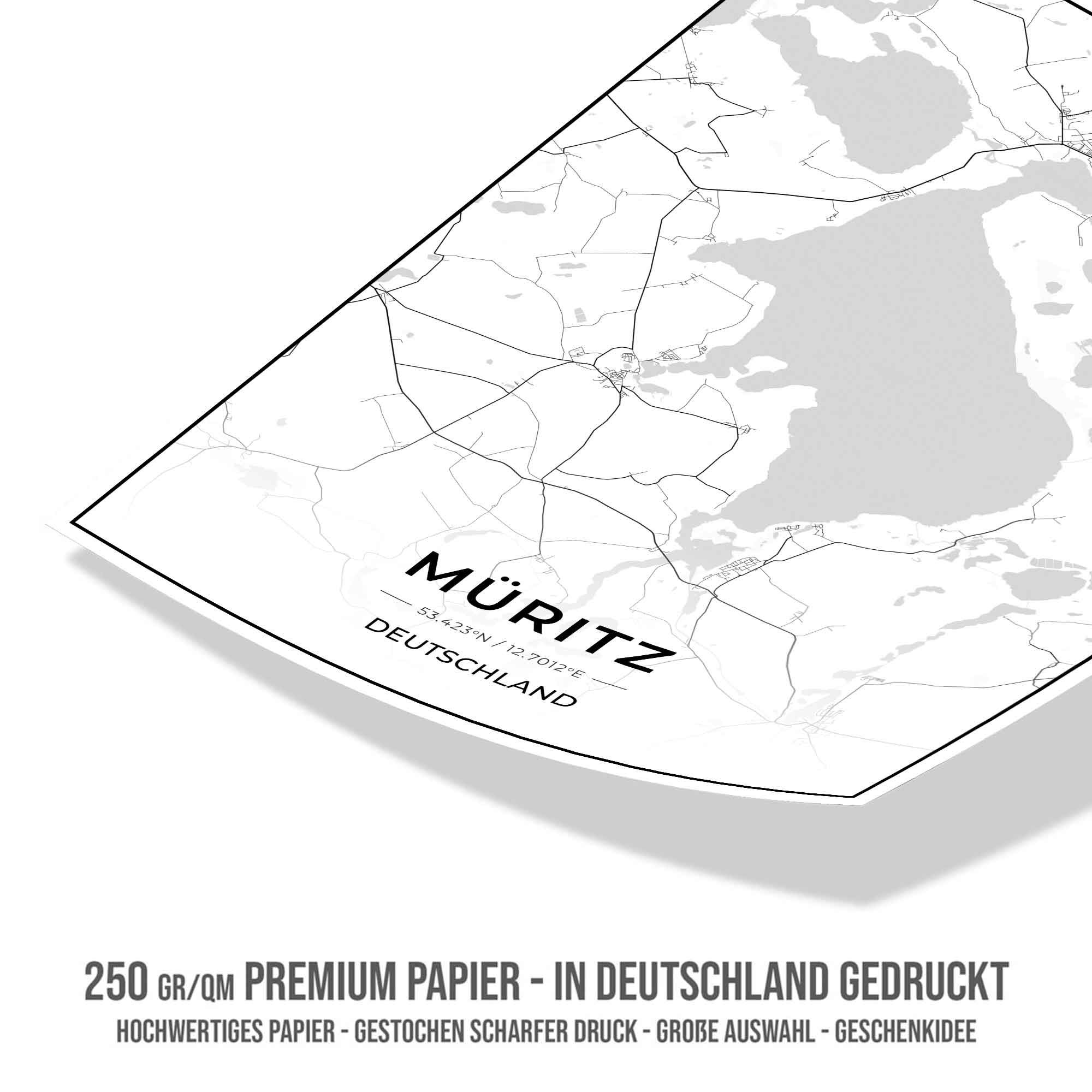 See Karten Poster - Müritz