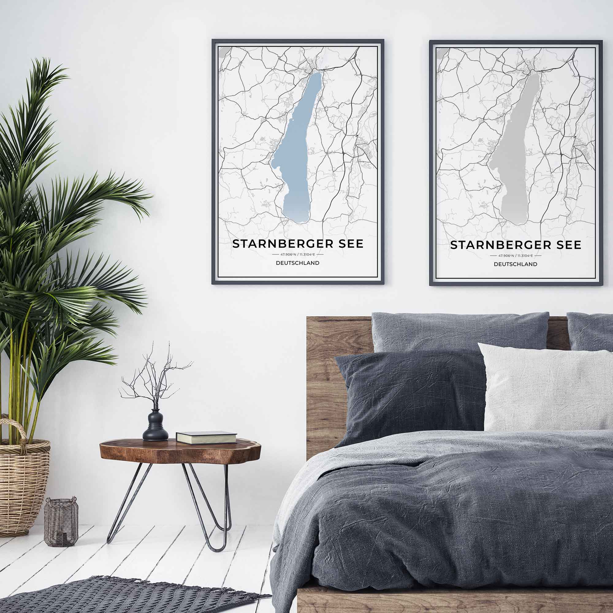 See Karten Poster - Starnberger See