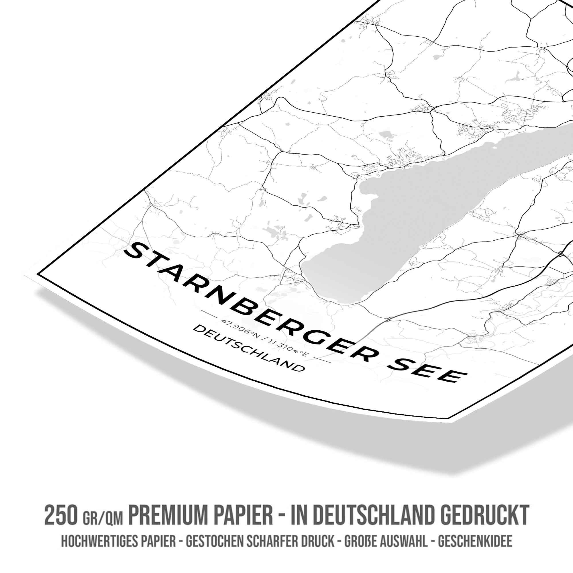 See Karten Poster - Starnberger See