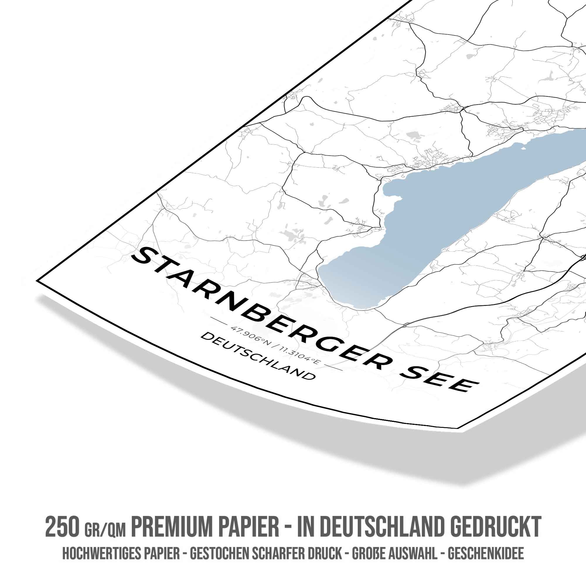 See Karten Poster - Starnberger See