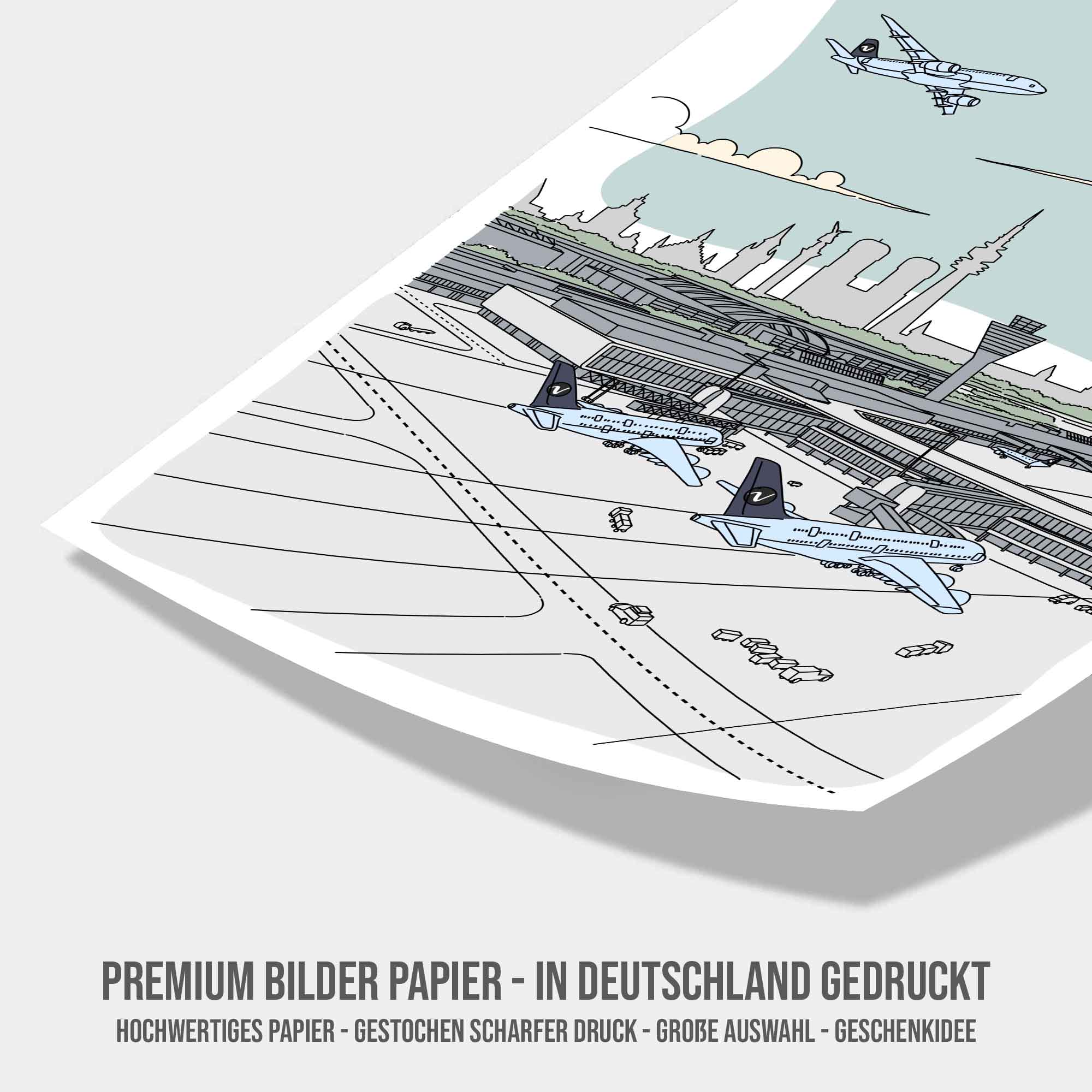 Flughafen Illustration - München