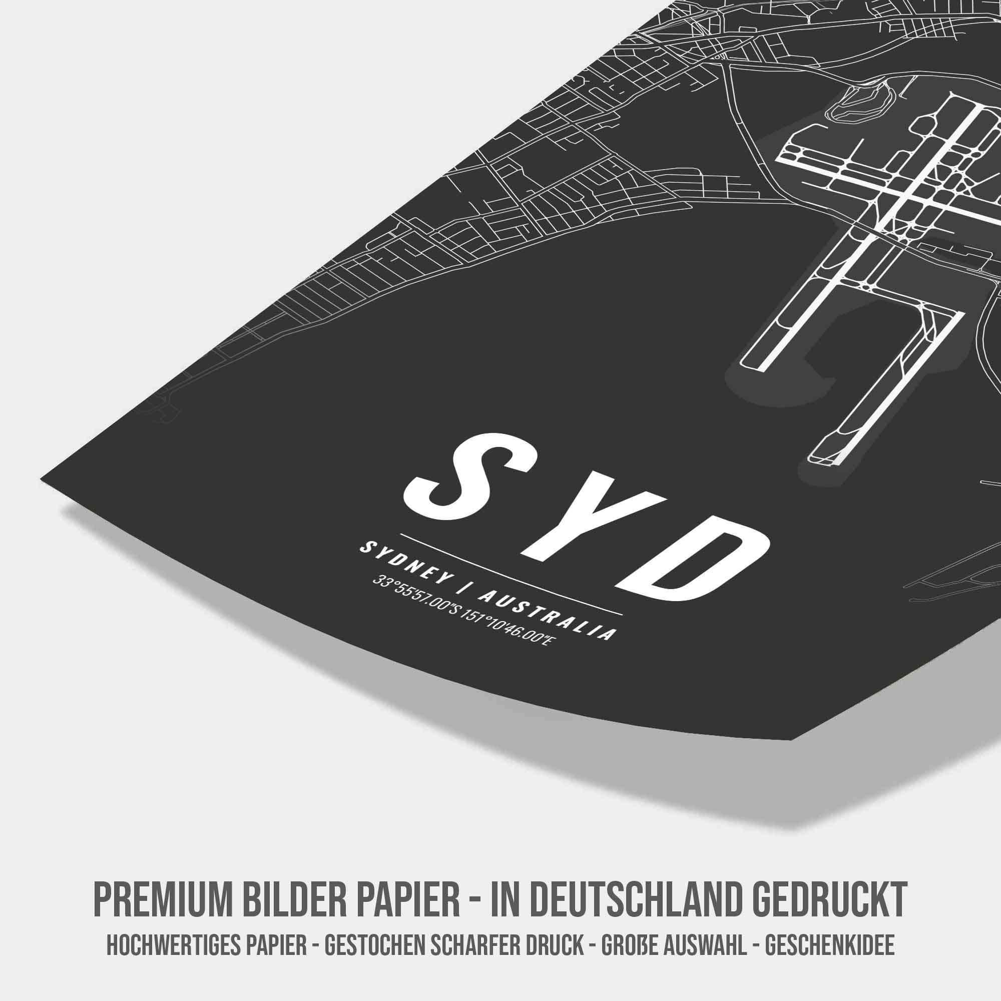 Flughafen Poster - SYD - Sydney