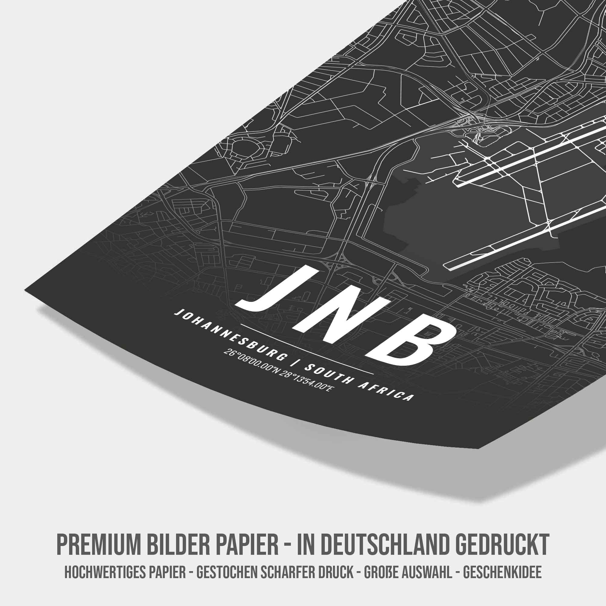 Flughafen Poster - JNB - Johannesburg