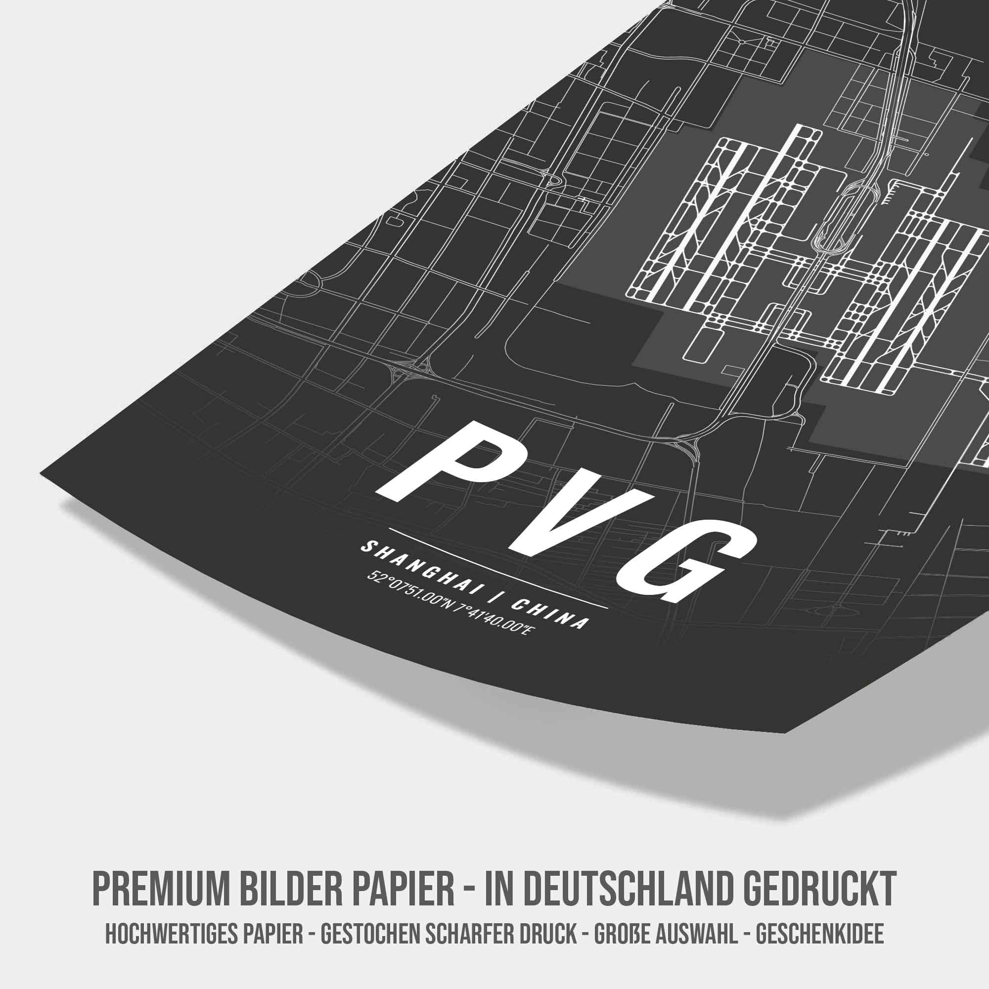 Flughafen Poster - PVG - Shanghai