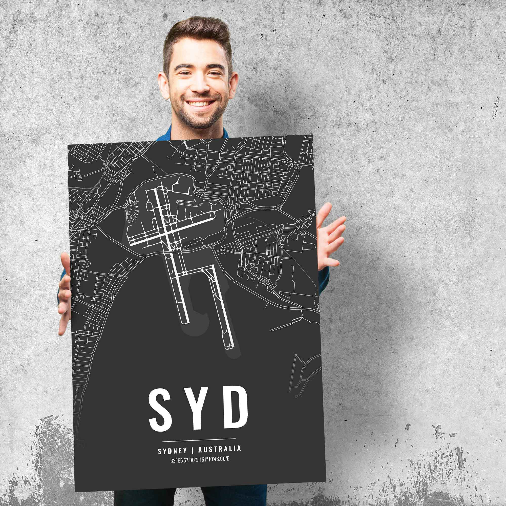 Flughafen Poster - SYD - Sydney