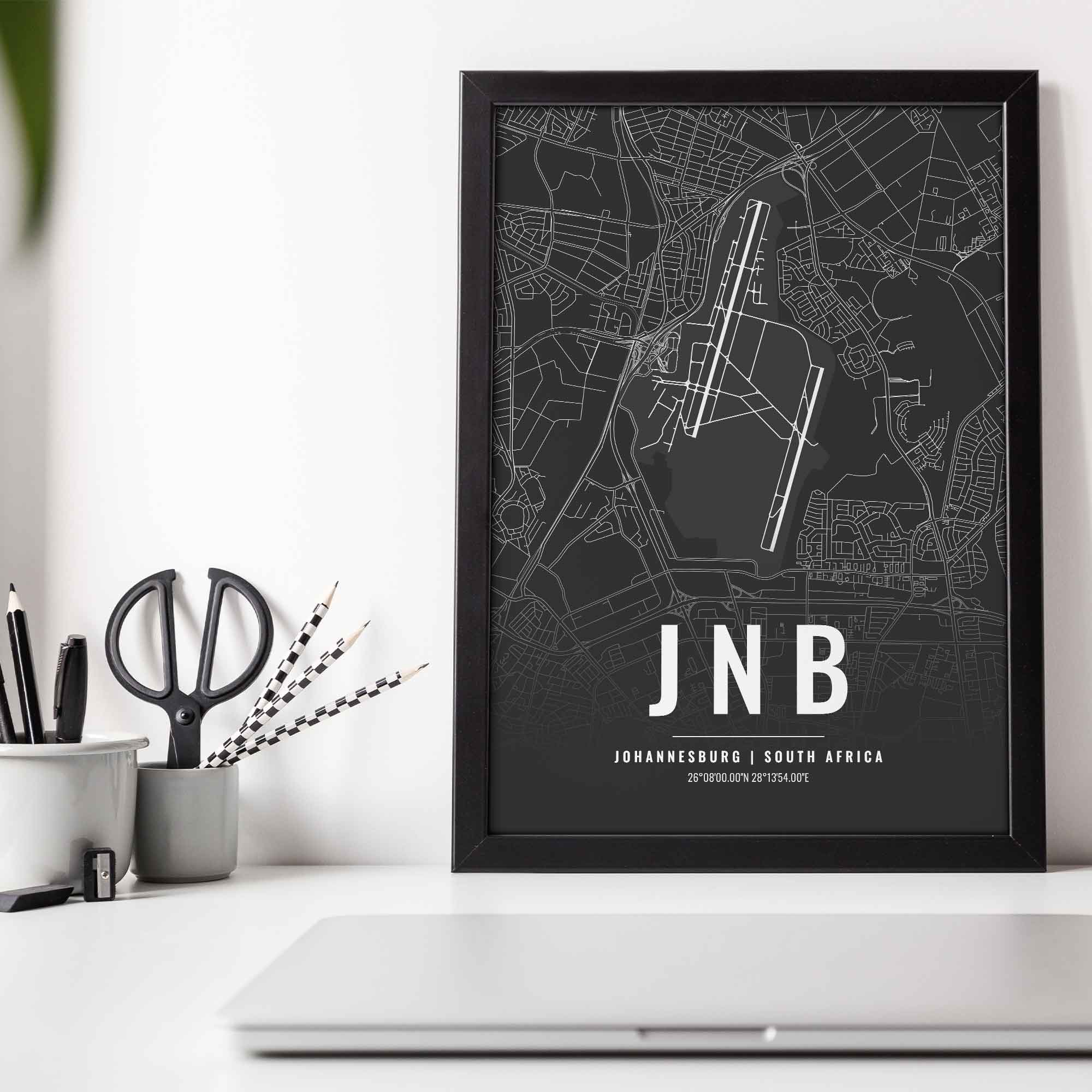 Flughafen Poster - JNB - Johannesburg