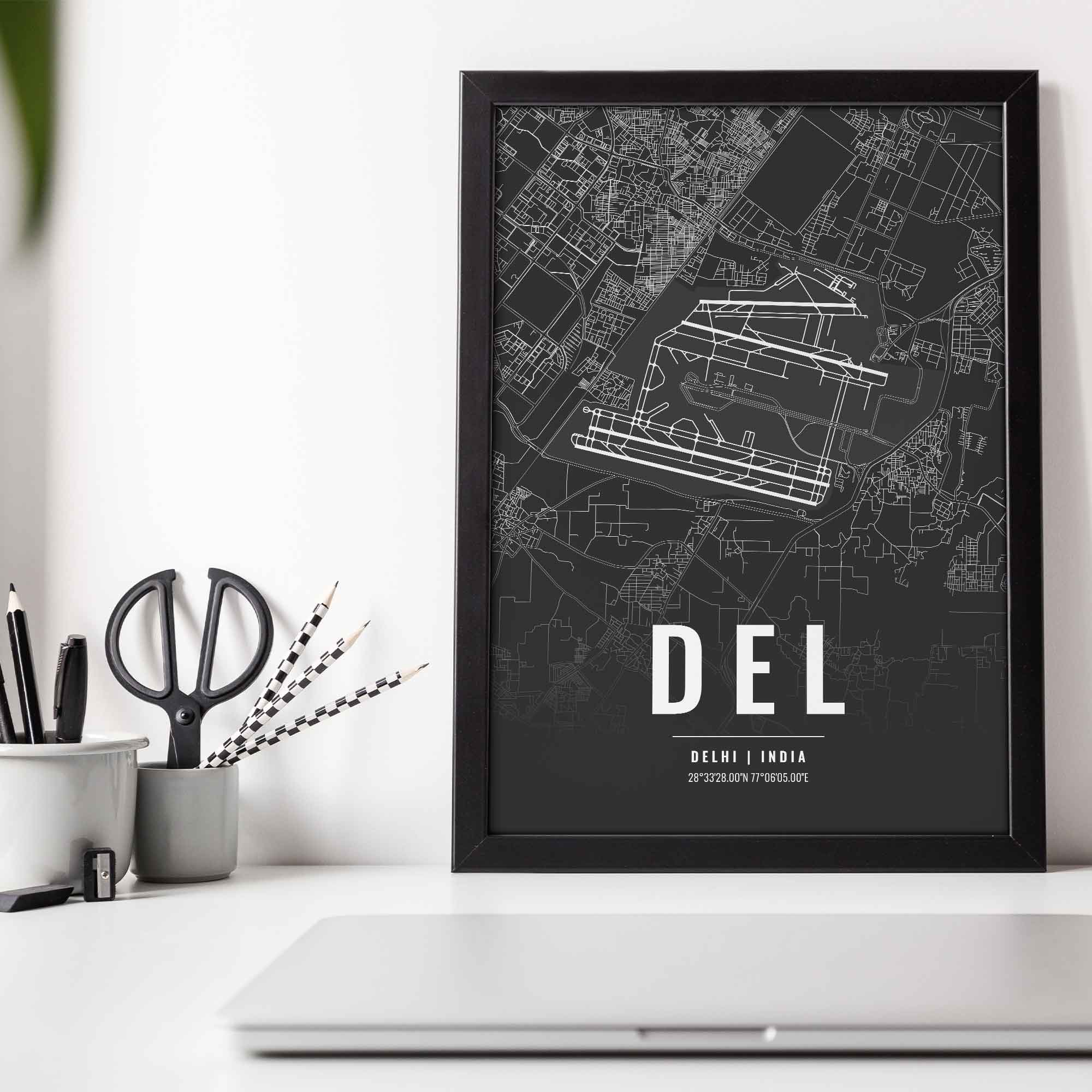 Flughafen Poster - DEL - Delhi