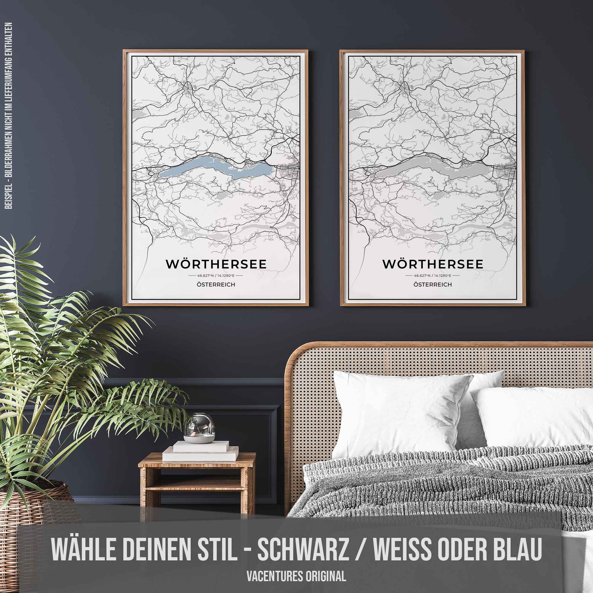 See Karten Poster - Wörthersee