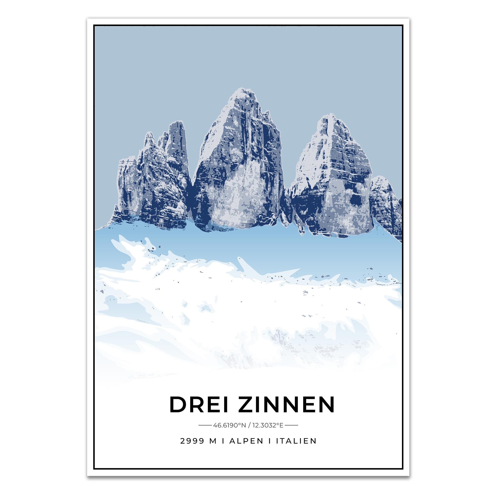Berge Poster - Drei Zinnen