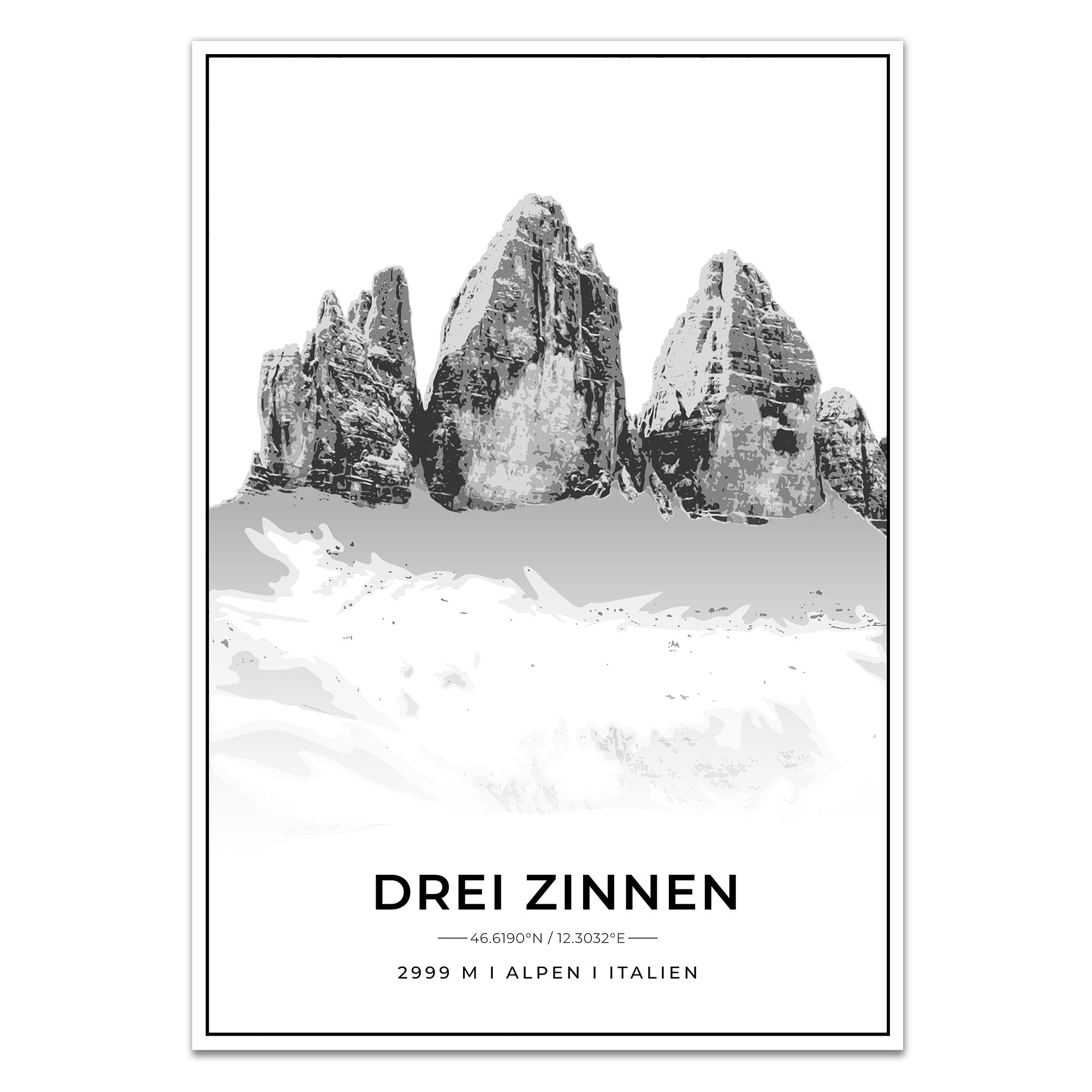 Berge Poster - Drei Zinnen