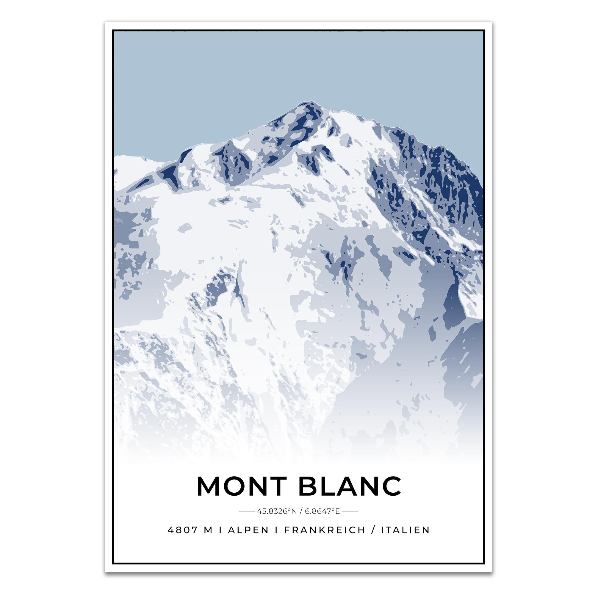 Berge Poster - Mont Blanc