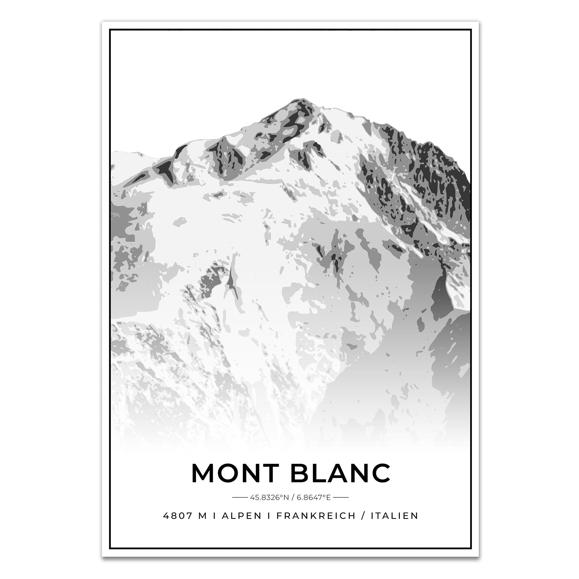 Berge Poster - Mont Blanc