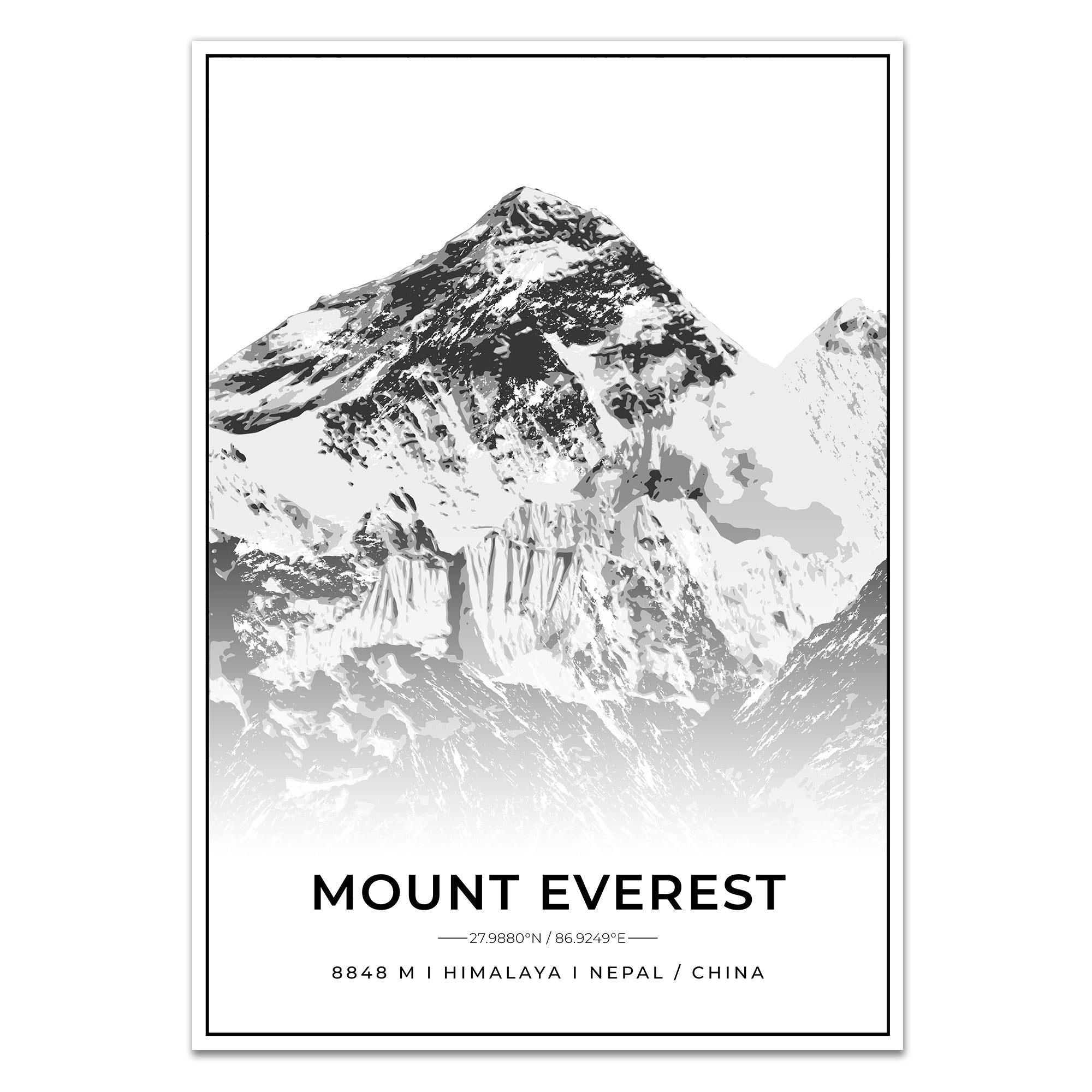 Berge Poster - Mount Everest
